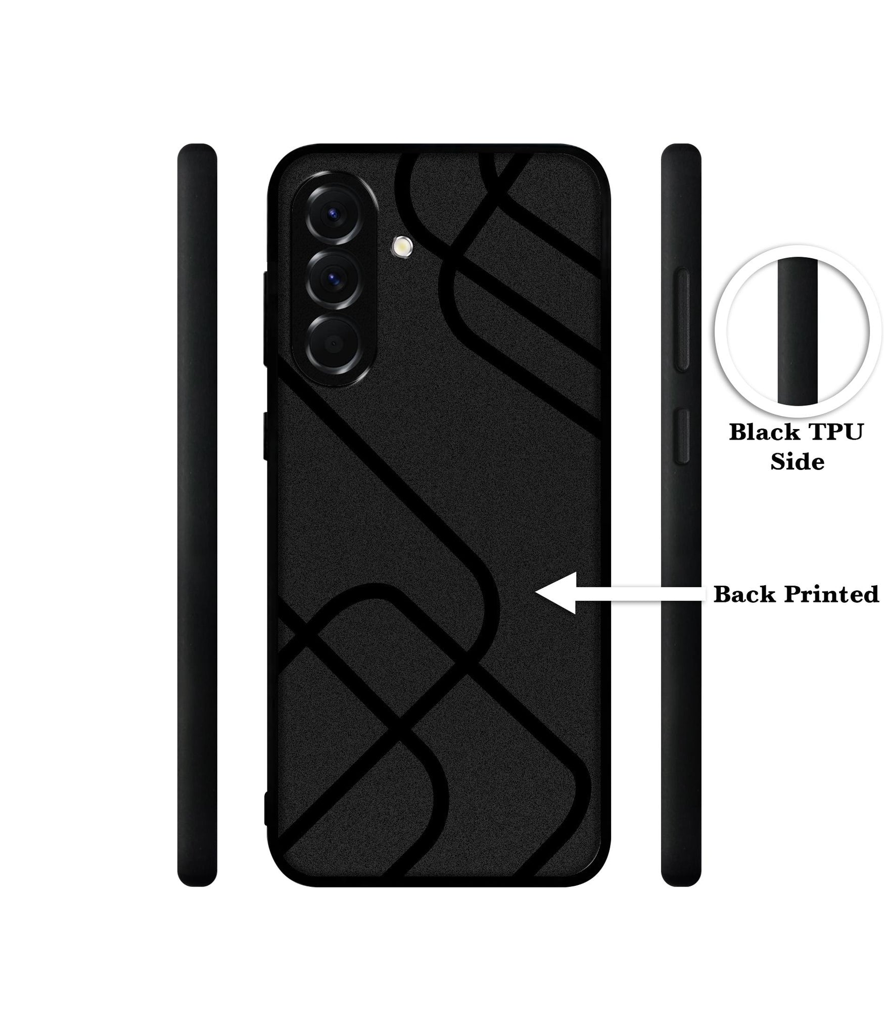 Zig-Zag Black Line Designer 2D Printed Back Case Cover for Samsung Galaxy A56 5G