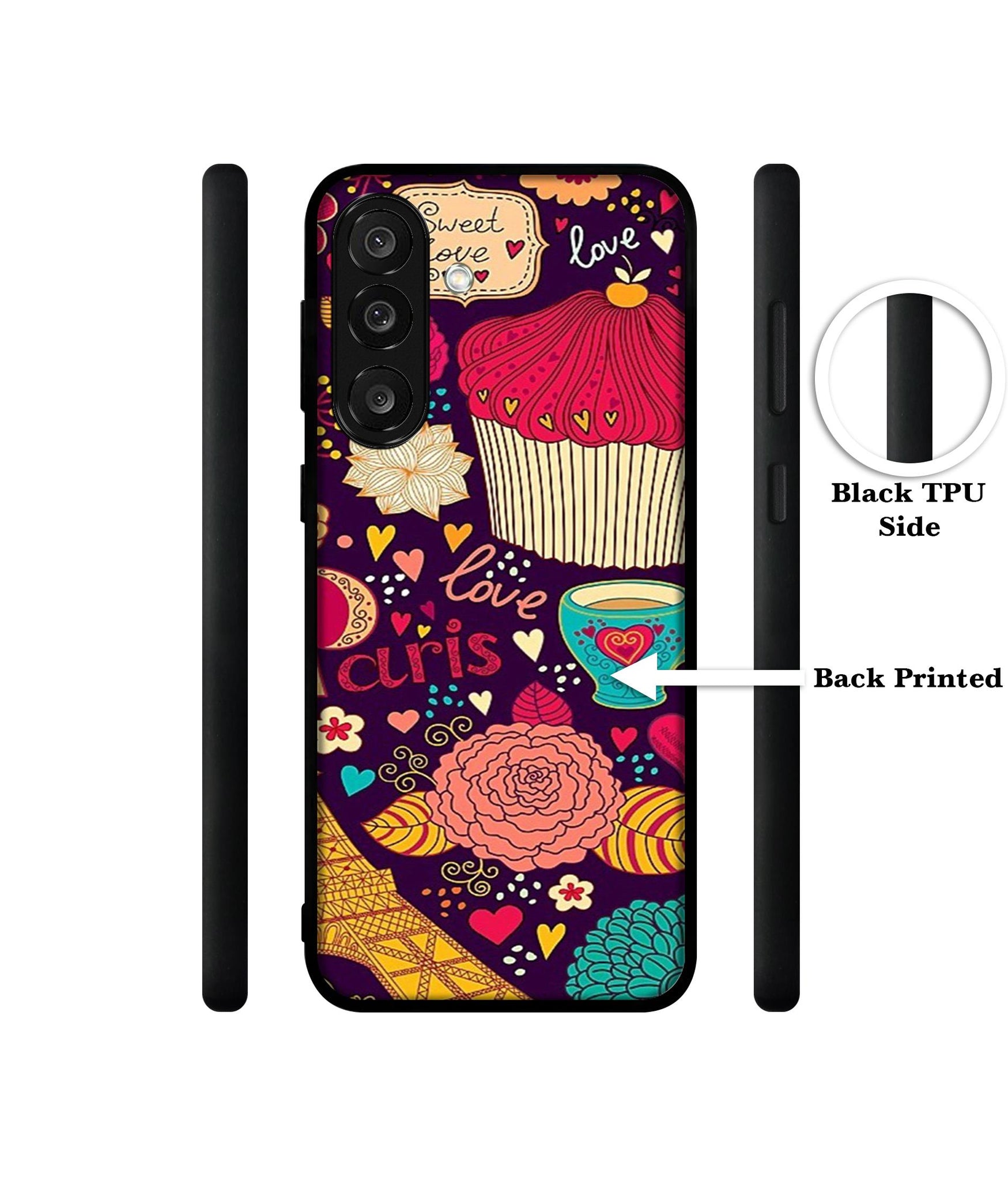 Paris Flower Love Designer 2D Printed Back Case Cover for Samsung Galaxy M56 5G / F56 5G