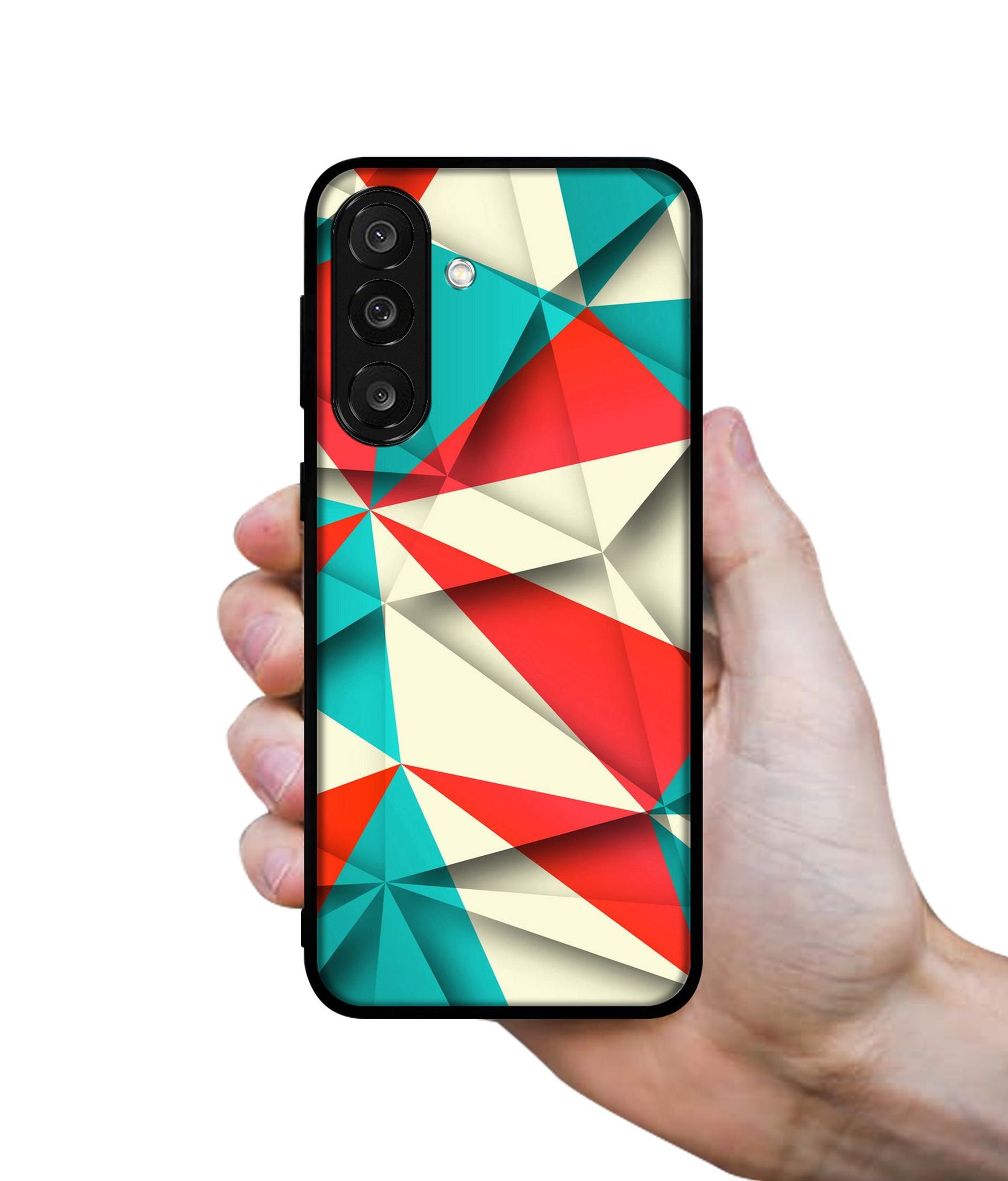 Red Blue White Pattern Designer 2D Printed Back Case Cover for Samsung Galaxy M56 5G / F56 5G