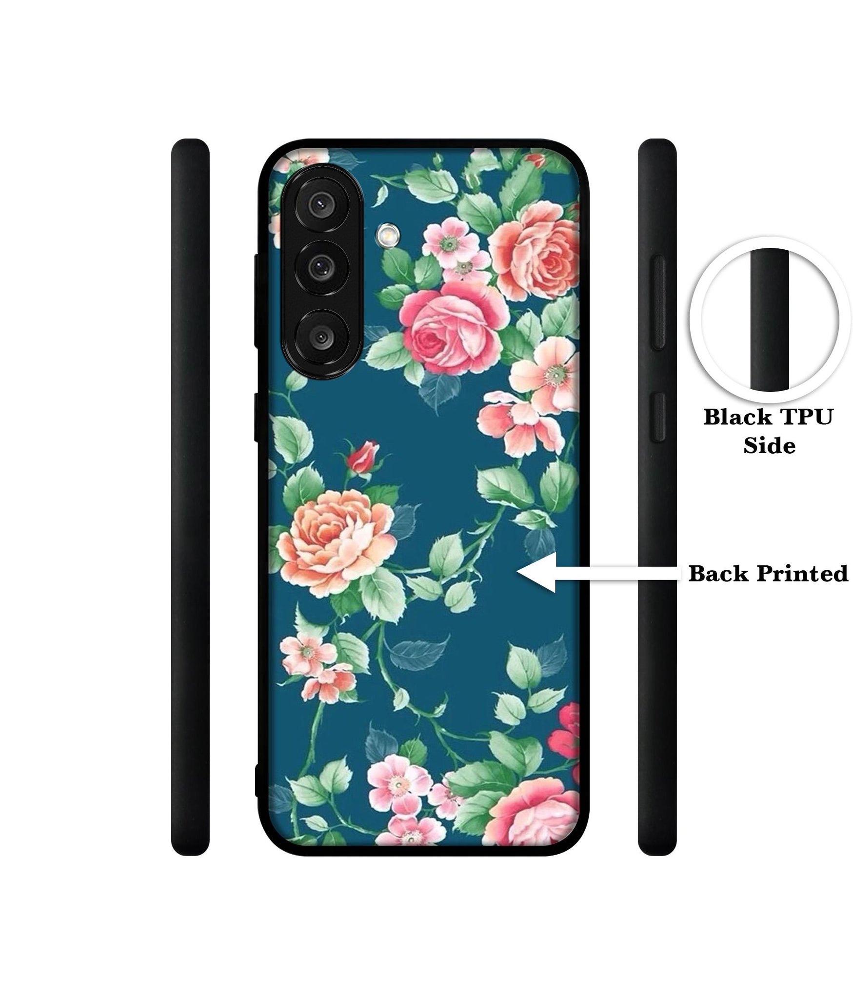 Vintage Floral Designer 2D Printed Back Case Cover for Samsung Galaxy M56 5G / F56 5G