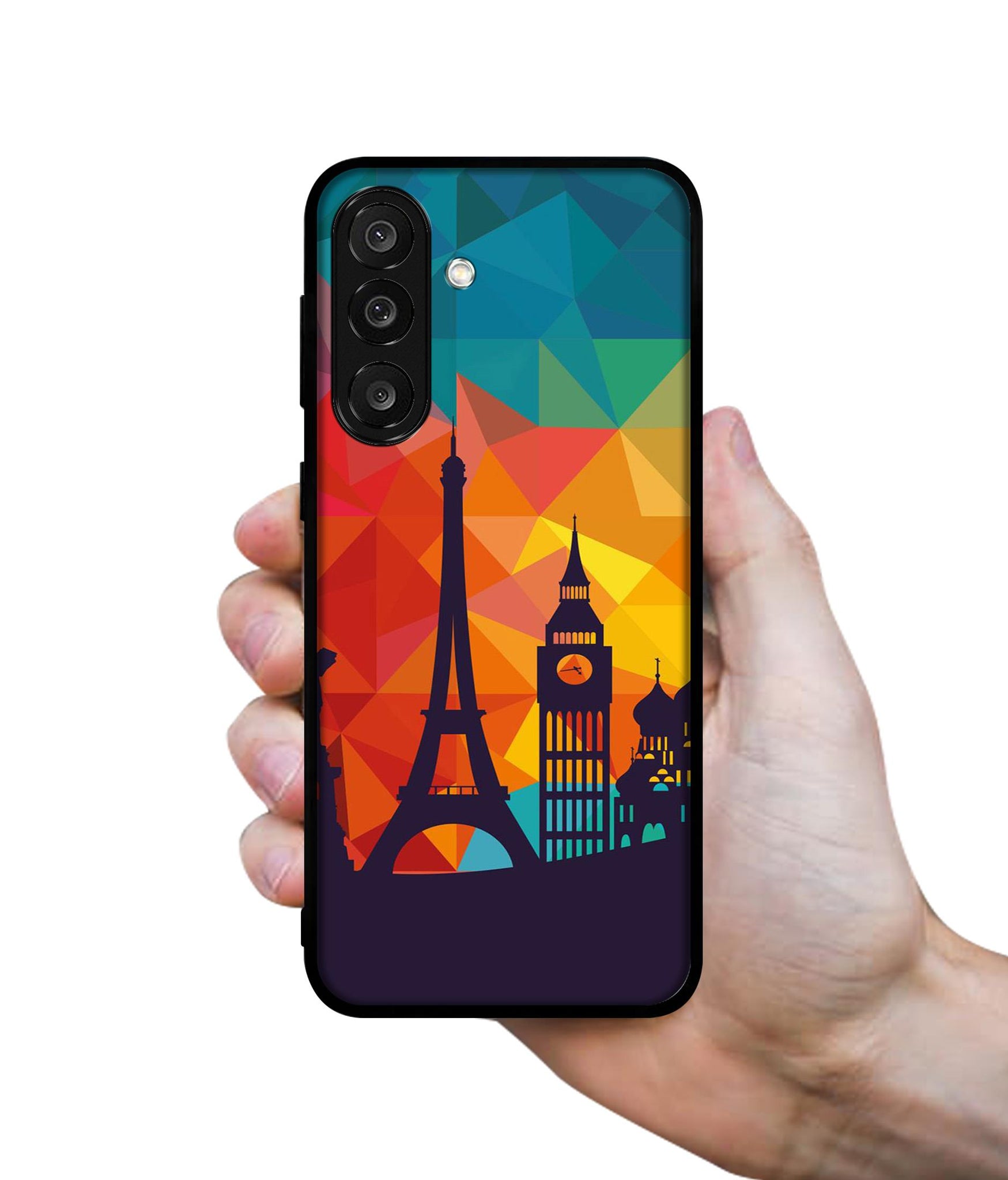 Colored Paris Designer 2D Printed Back Case Cover for Samsung Galaxy M56 5G / F56 5G