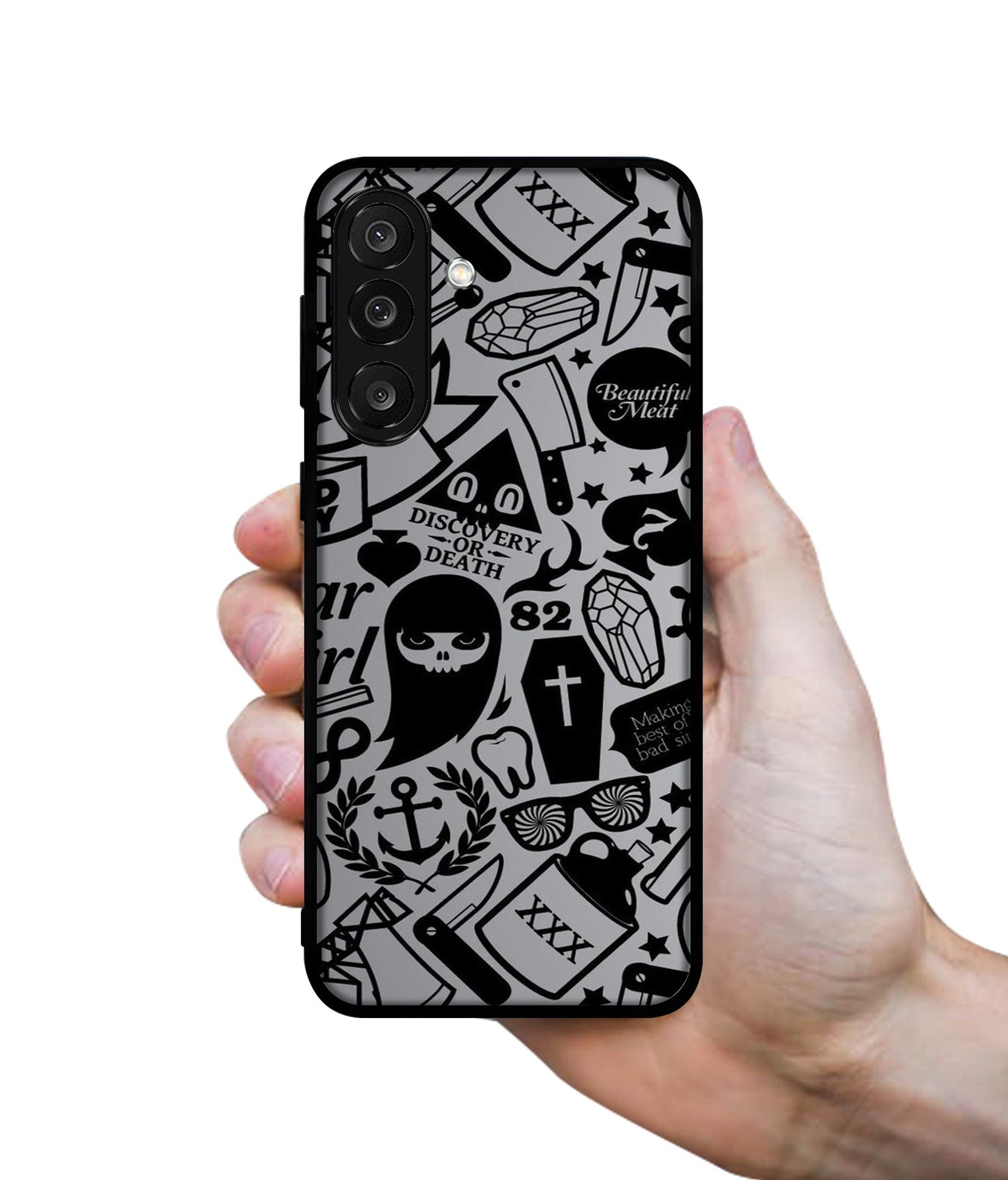 Discover Or Death Designer 2D Printed Back Case Cover for Samsung Galaxy M56 5G / F56 5G