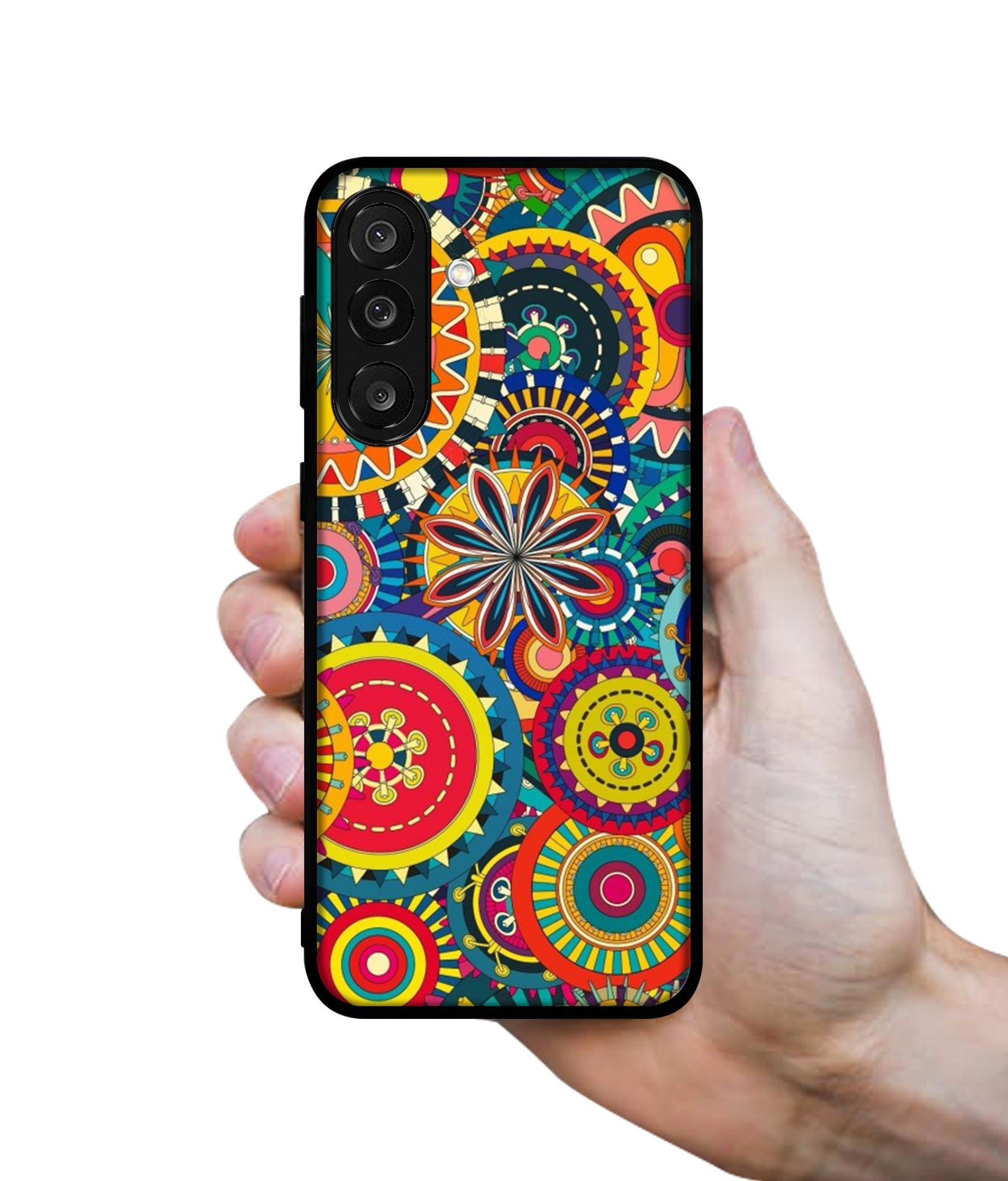 Ring Pattern Print Designer 2D Printed Back Case Cover for Samsung Galaxy M56 5G / F56 5G