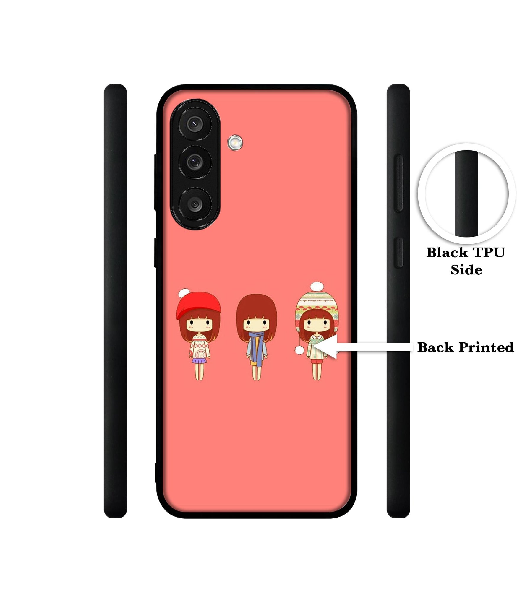 Cute Girls Designer 2D Printed Back Case Cover for Samsung Galaxy M56 5G / F56 5G