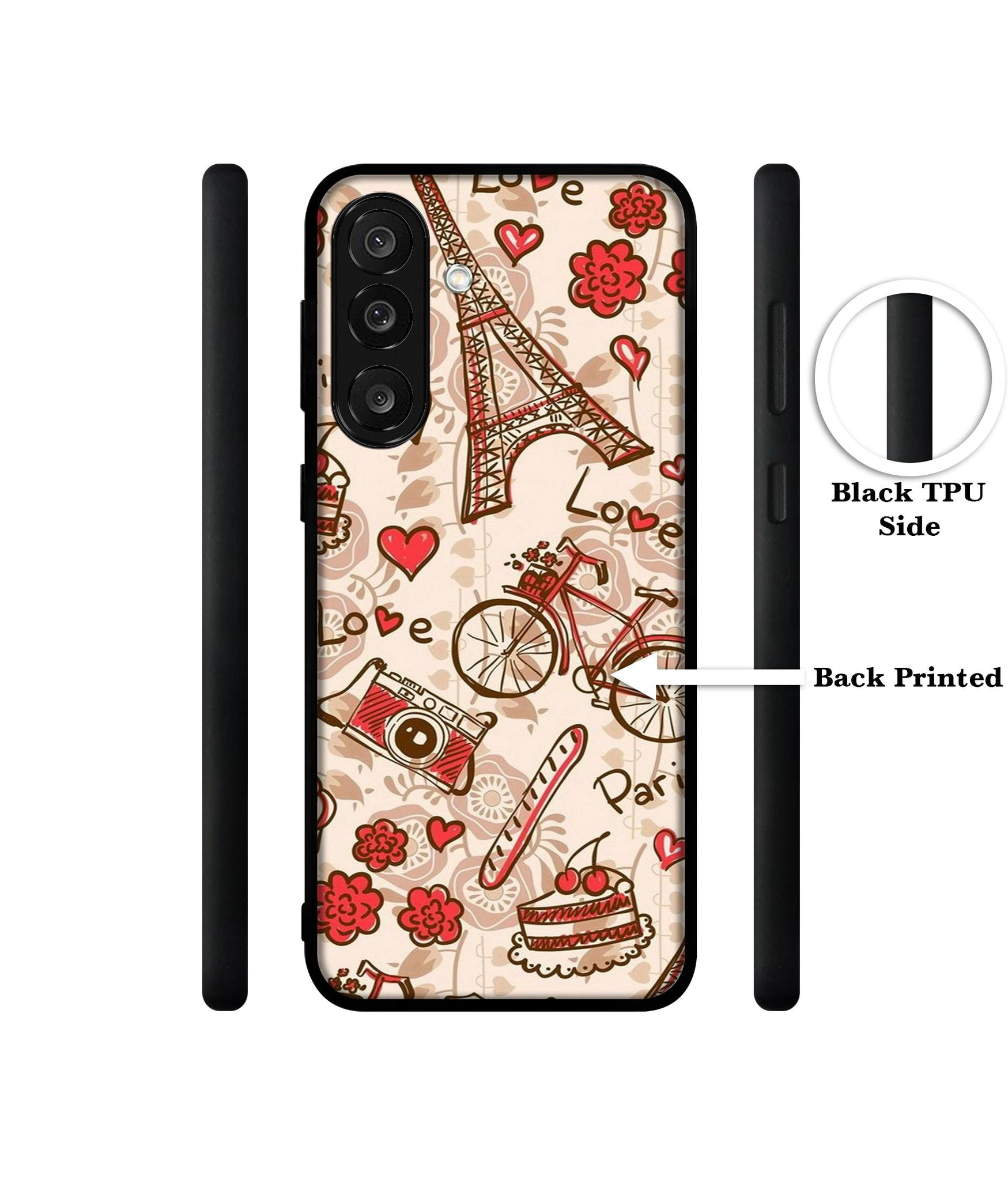 Vintage Paris Designer 2D Printed Back Case Cover for Samsung Galaxy M56 5G / F56 5G