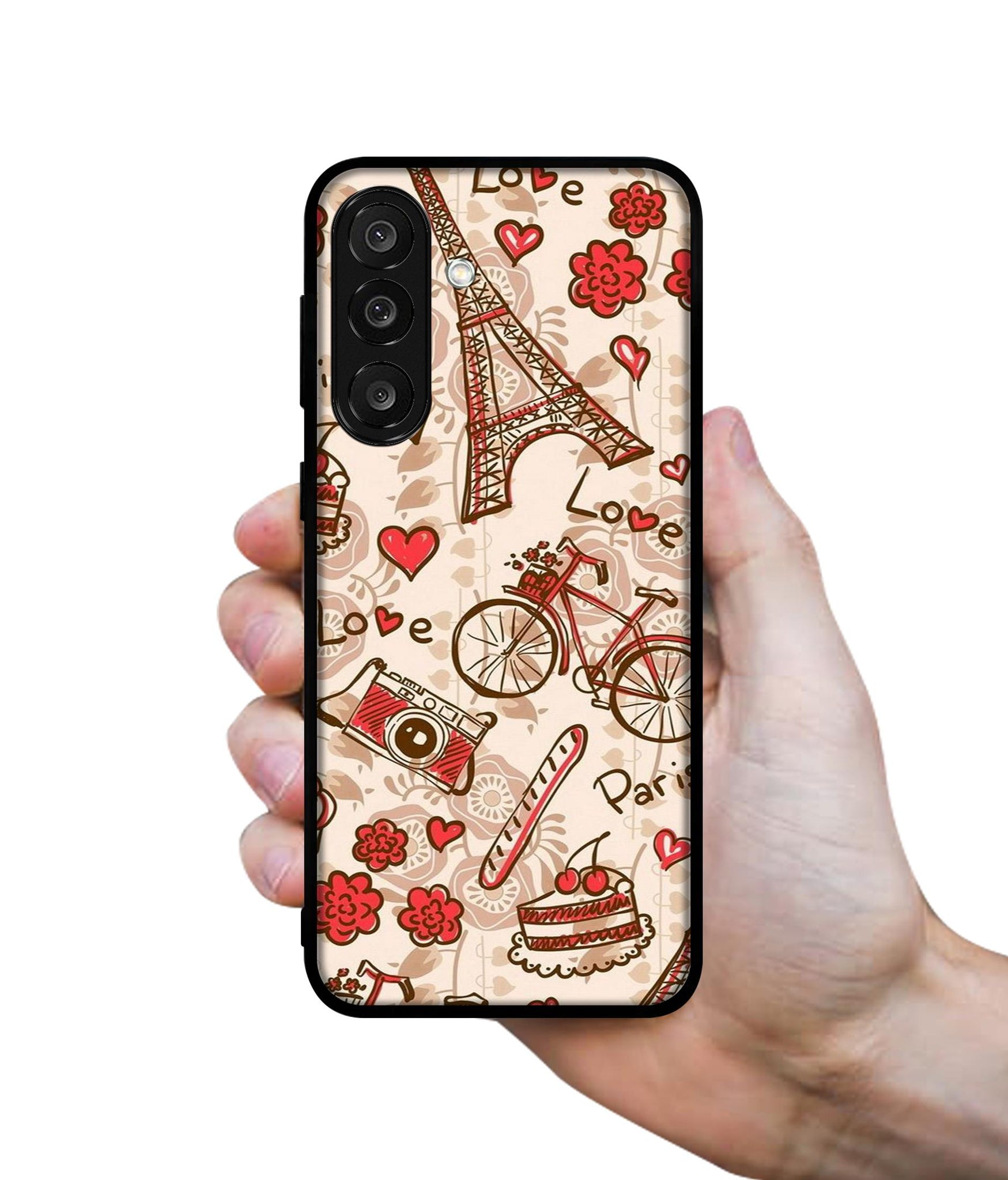 Vintage Paris Designer 2D Printed Back Case Cover for Samsung Galaxy M56 5G / F56 5G