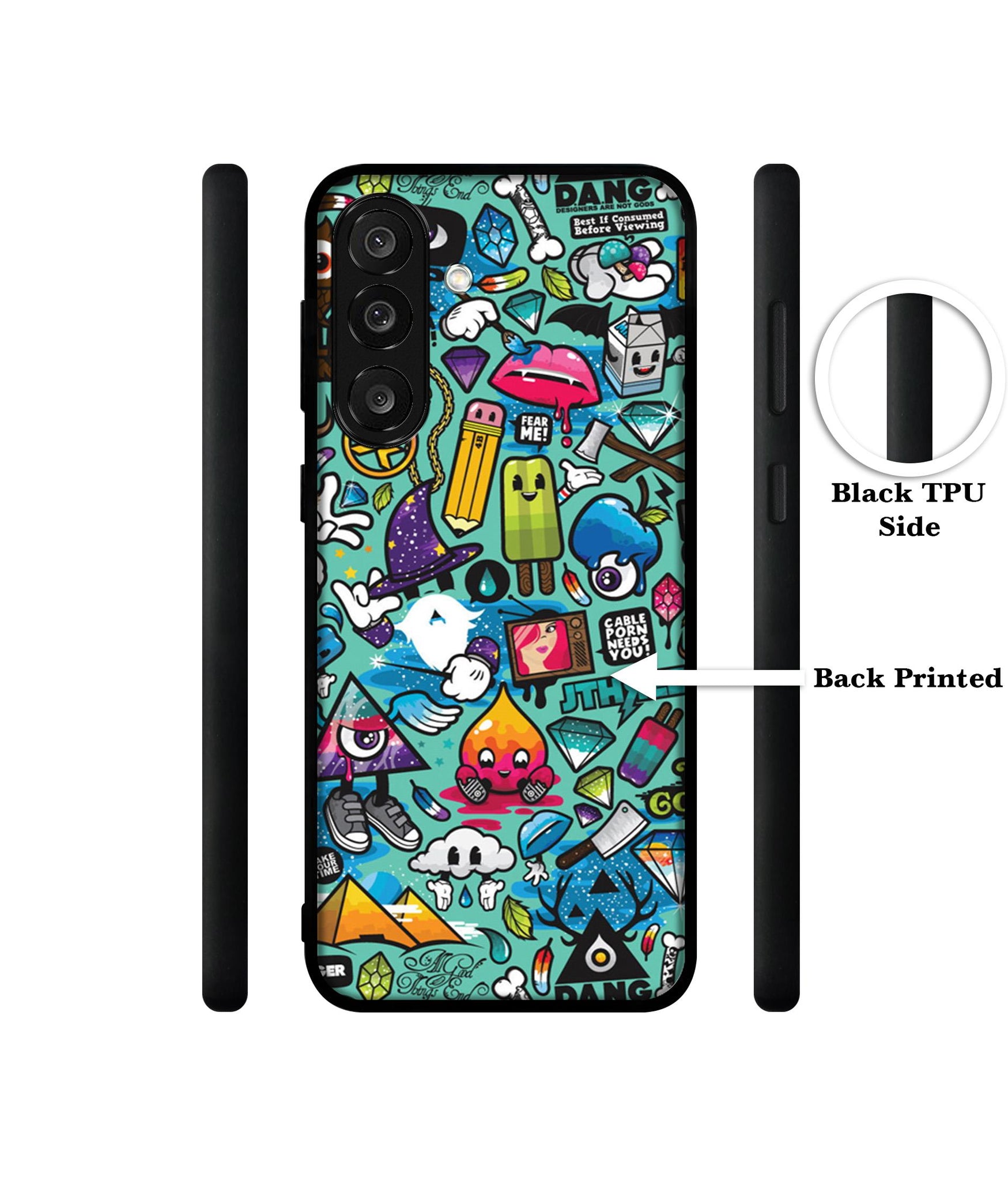 Crazy Designer 2D Printed Back Case Cover for Samsung Galaxy M56 5G / F56 5G