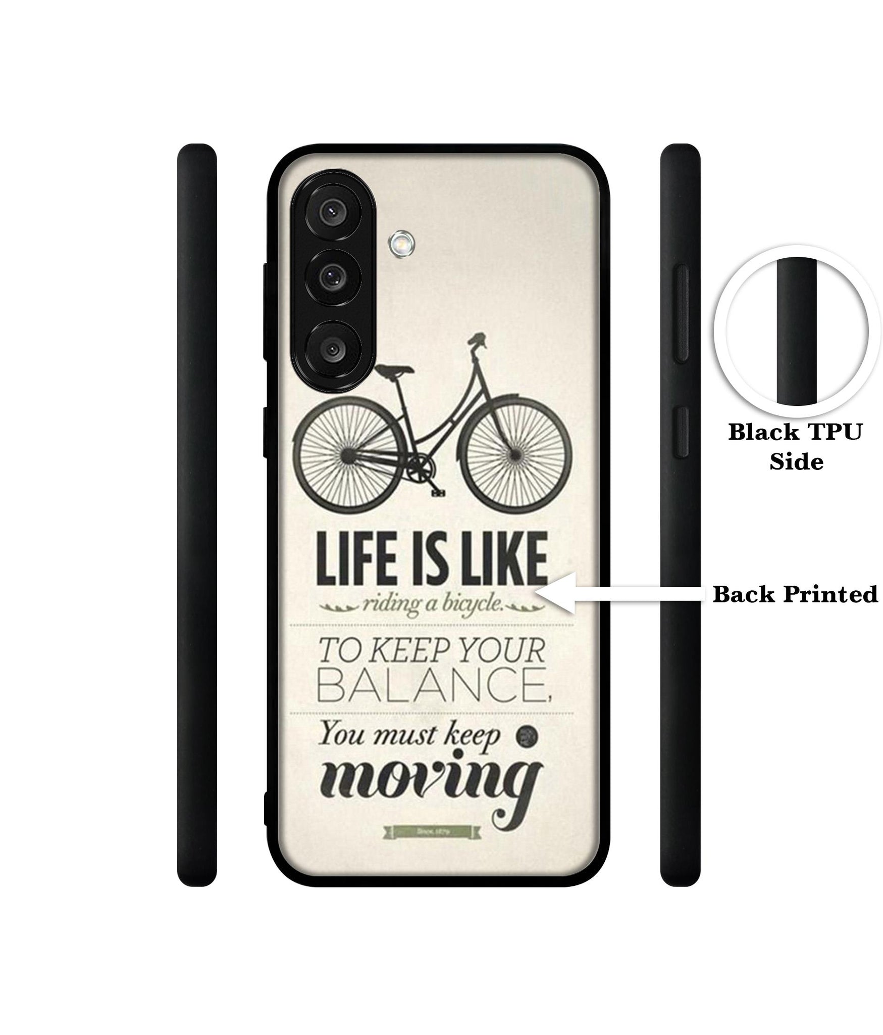 Life is Like Moving Designer 2D Printed Back Case Cover for Samsung Galaxy M56 5G / F56 5G