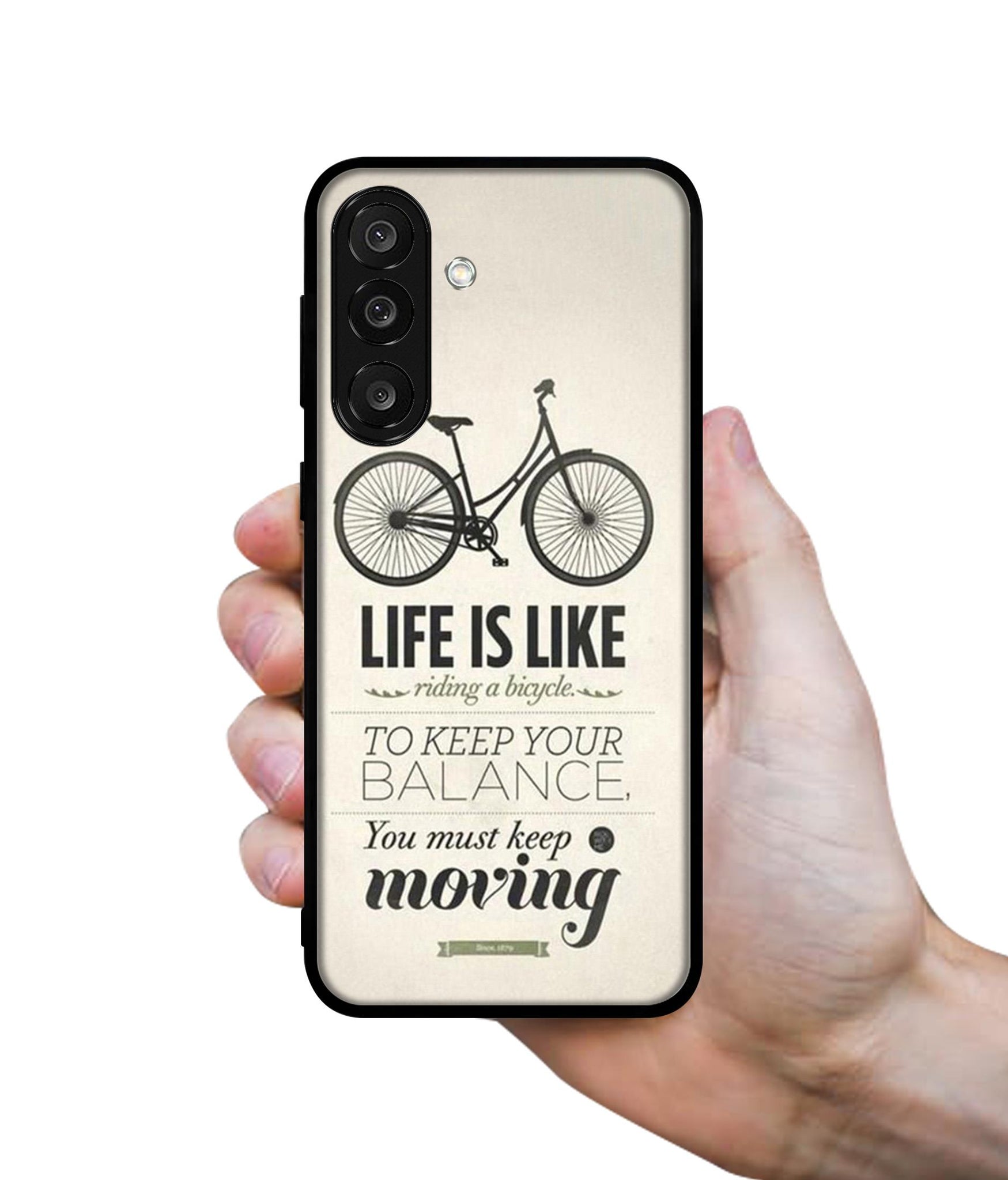Life is Like Moving Designer 2D Printed Back Case Cover for Samsung Galaxy M56 5G / F56 5G