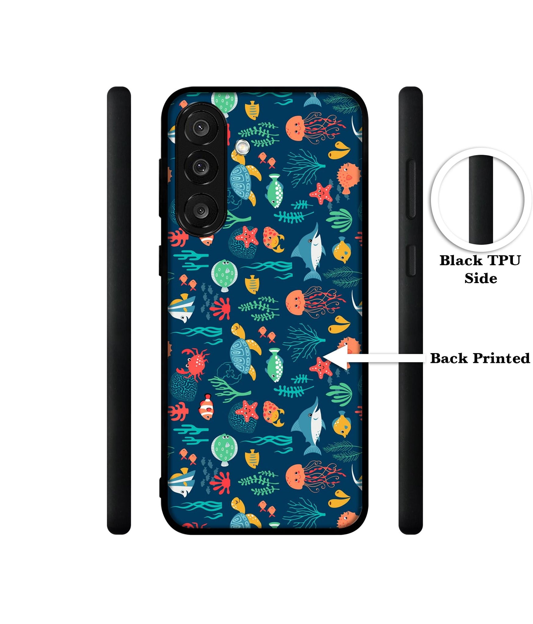 Aquarium Texture Designer 2D Printed Back Case Cover for Samsung Galaxy M56 5G / F56 5G