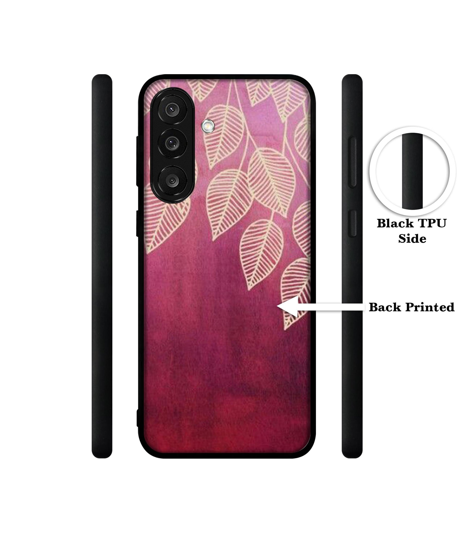 Leaf Pattern Designer 2D Printed Back Case Cover for Samsung Galaxy M56 5G / F56 5G