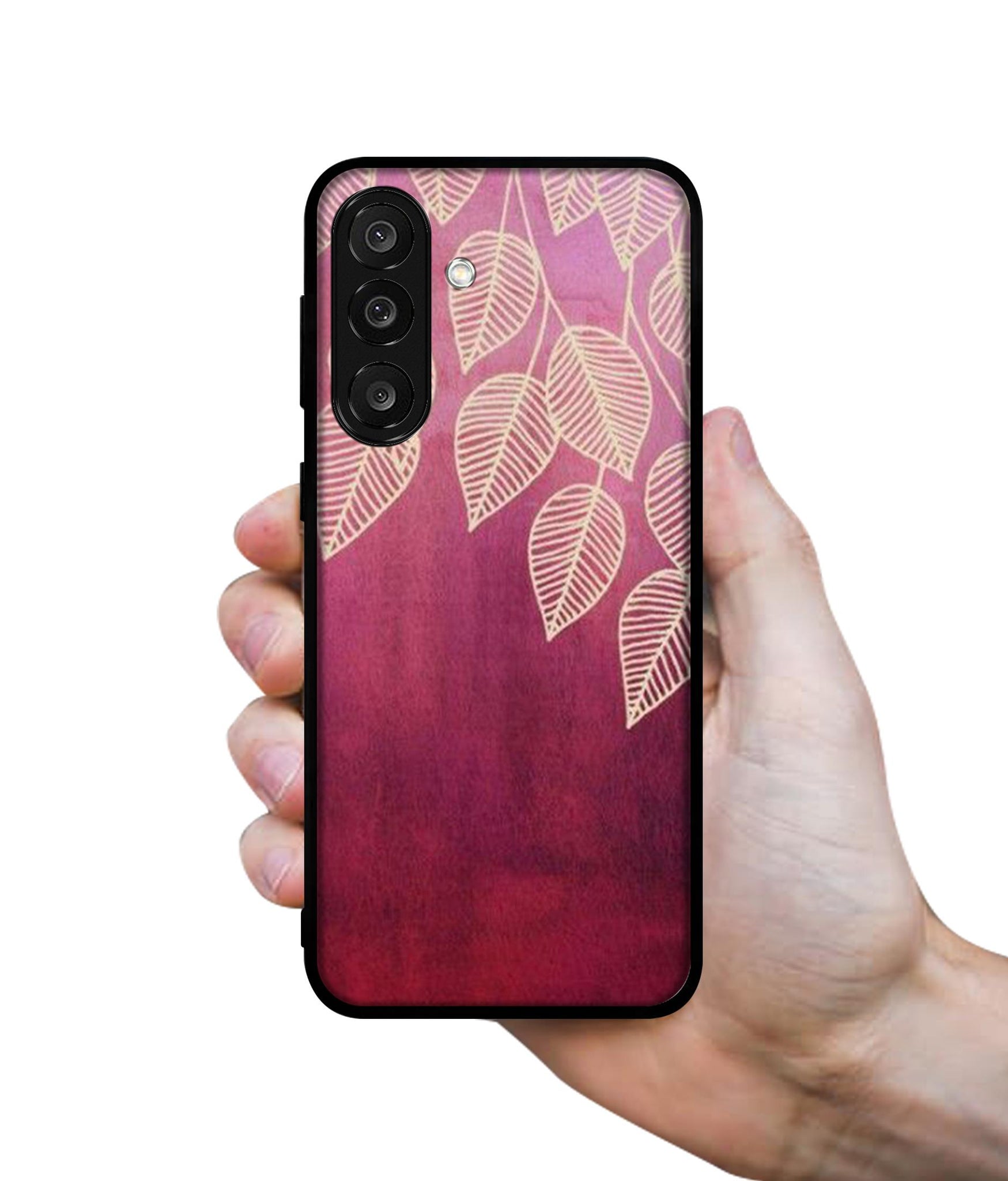 Leaf Pattern Designer 2D Printed Back Case Cover for Samsung Galaxy M56 5G / F56 5G
