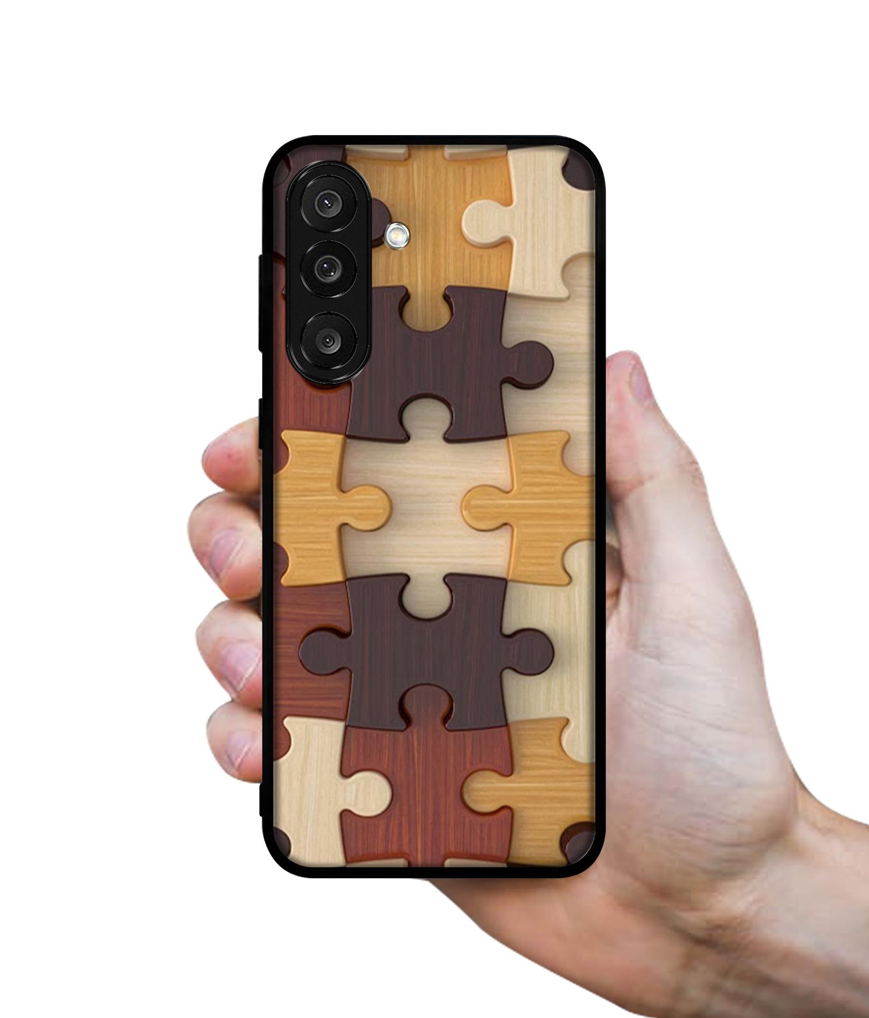 Puzzle Pattern Designer 2D Printed Back Case Cover for Samsung Galaxy M56 5G / F56 5G