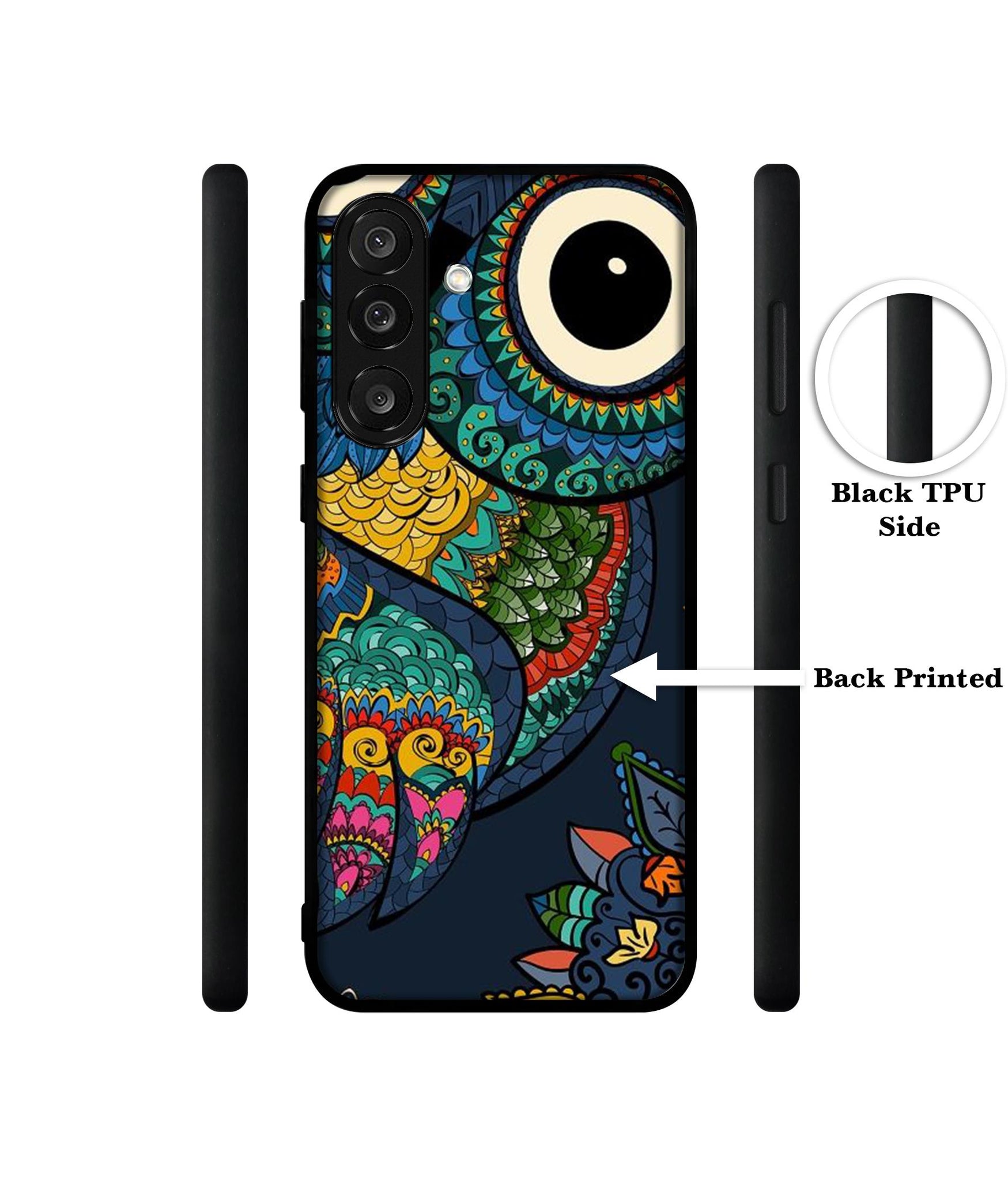 Owl Illustration Designer 2D Printed Back Case Cover for Samsung Galaxy M56 5G / F56 5G
