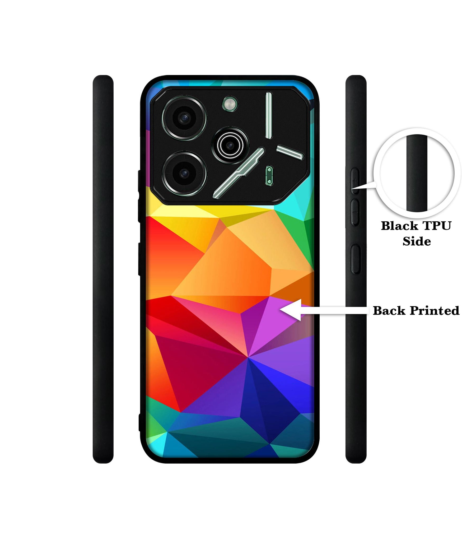Colorful Pattern Designer 2D Printed Back Case Cover for Tecno Pova 6 Pro 5G