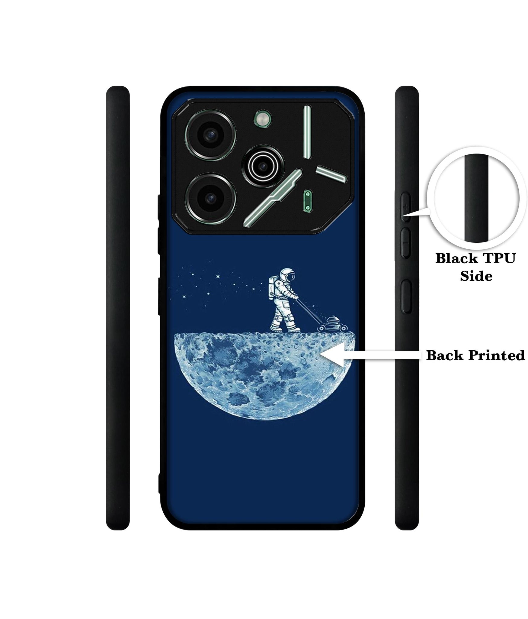 Moon Walk Designer 2D Printed Back Case Cover for Tecno Pova 6 Pro 5G