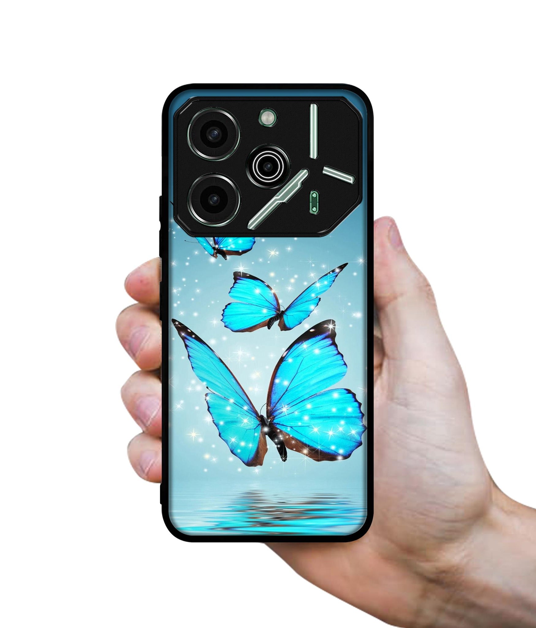 Flying Butterflies Designer 2D Printed Back Case Cover for Tecno Pova 6 Pro 5G