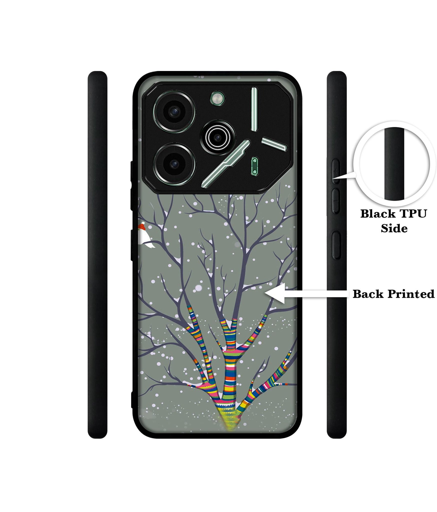 Winter Pattern Print Designer 2D Printed Back Case Cover for Tecno Pova 6 Pro 5G