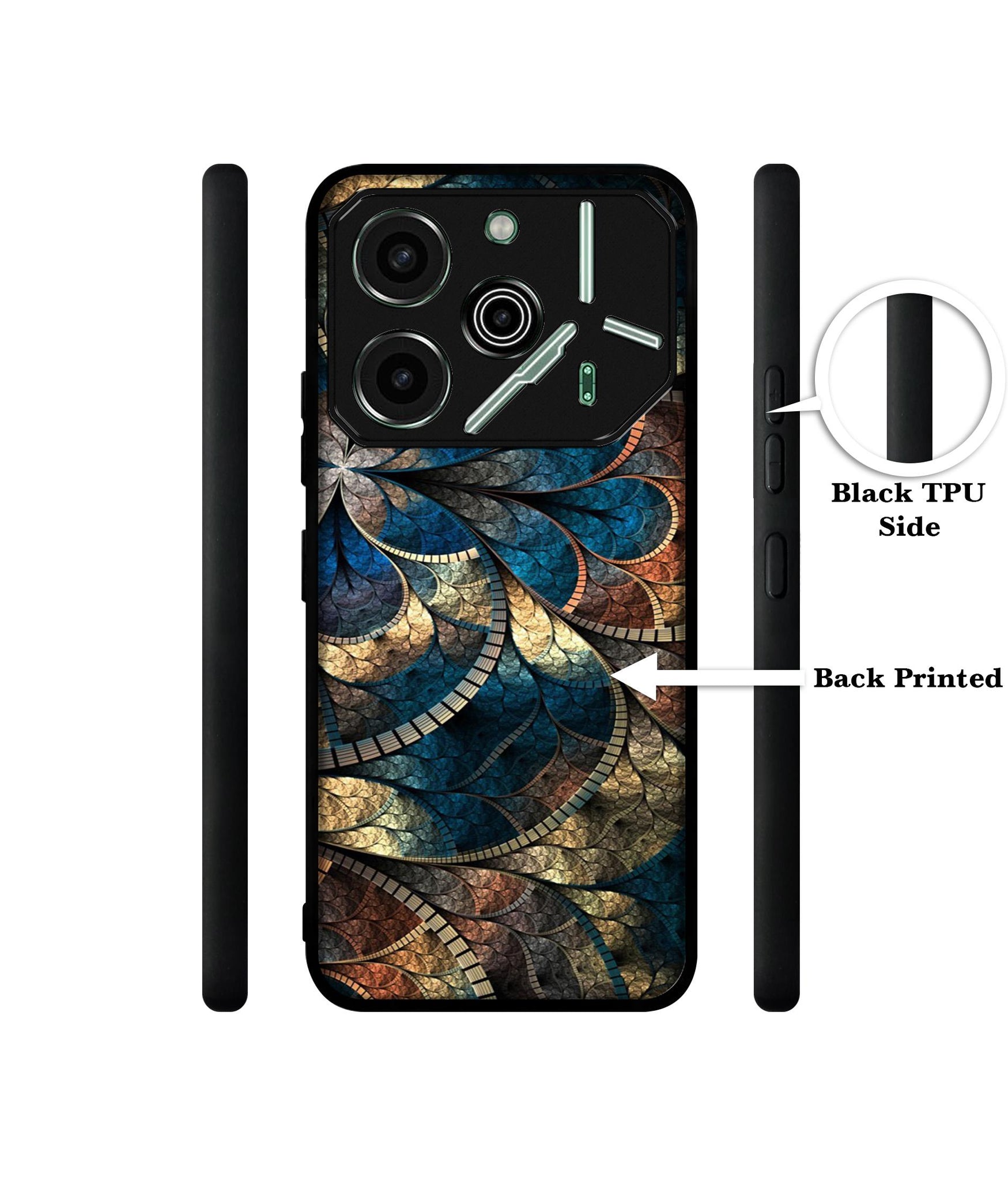 Fractional Pattern Designer 2D Printed Back Case Cover for Tecno Pova 6 Pro 5G