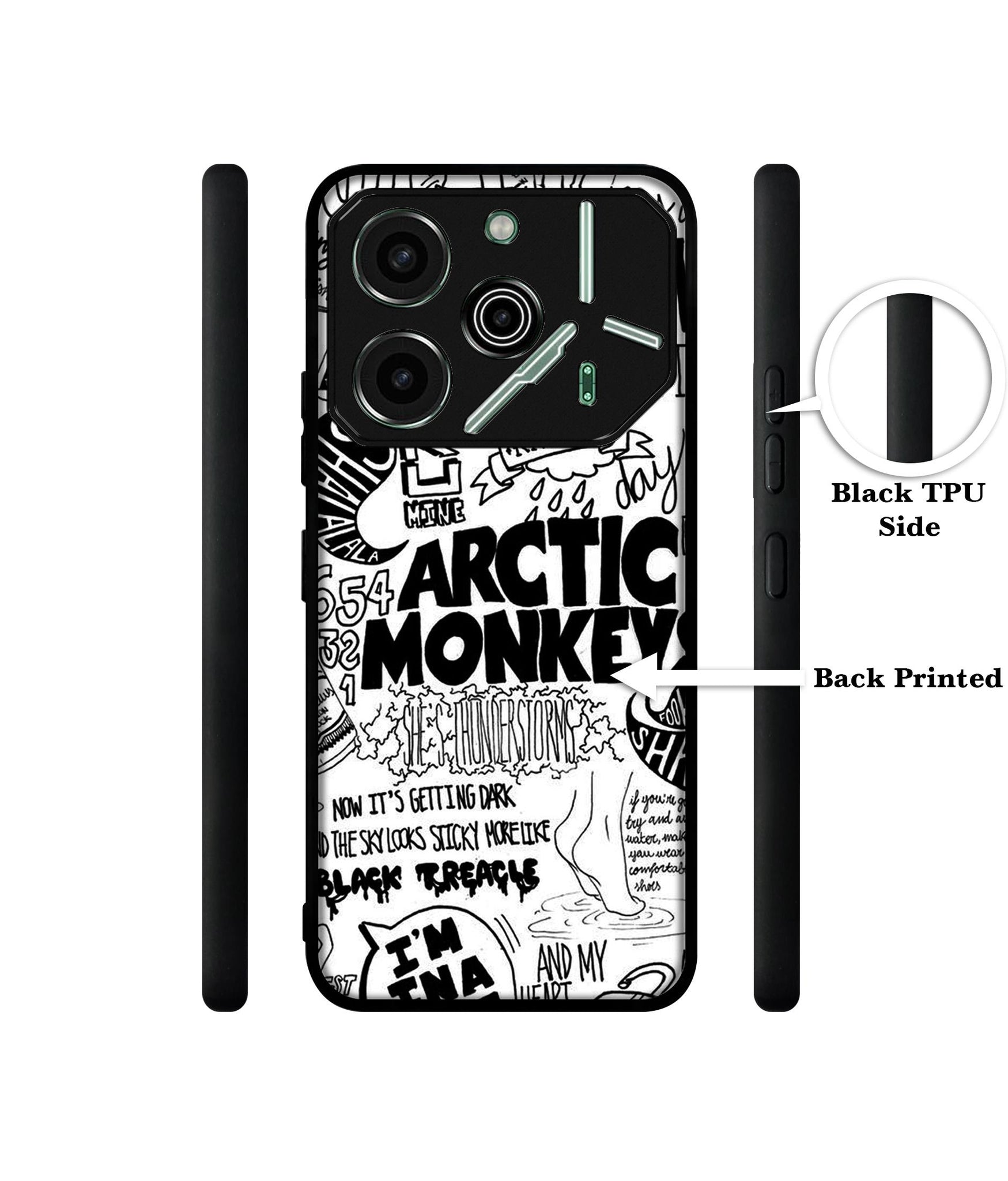 Arctic Monkeys Pattern Designer 2D Printed Back Case Cover for Tecno Pova 6 Pro 5G