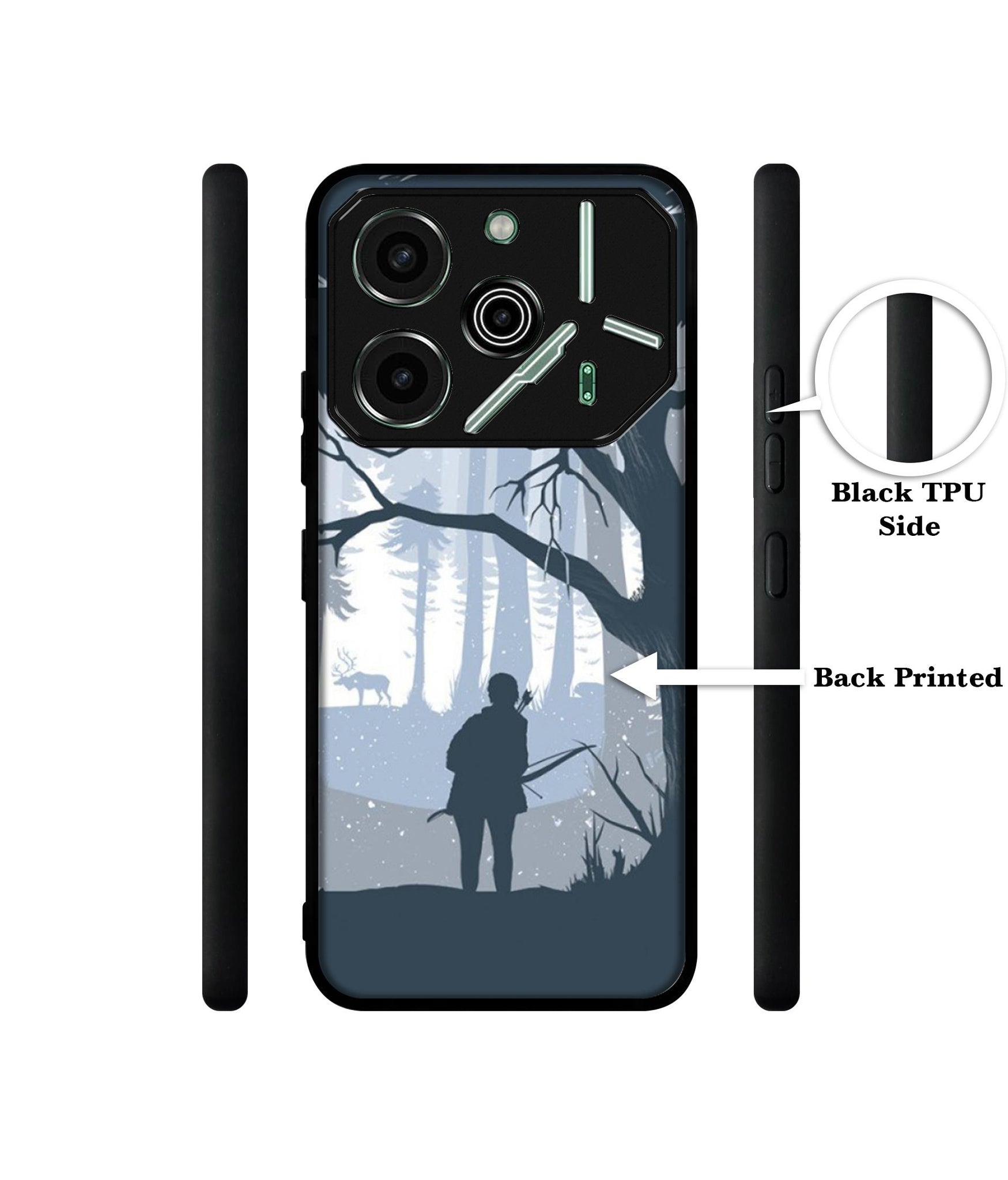 Hunter Designer 2D Printed Back Case Cover for Tecno Pova 6 Pro 5G