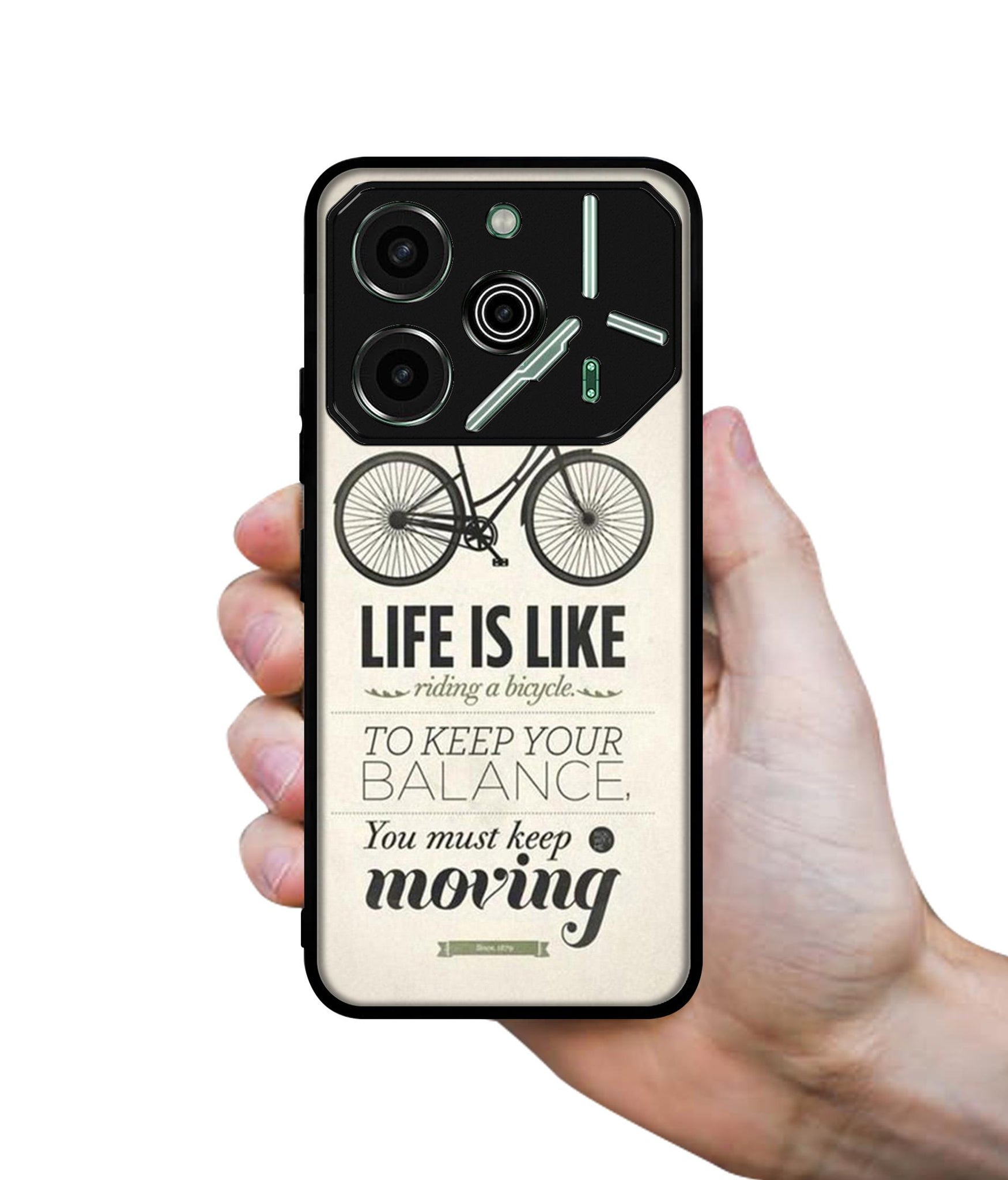 Life is Like Moving Designer 2D Printed Back Case Cover for Tecno Pova 6 Pro 5G