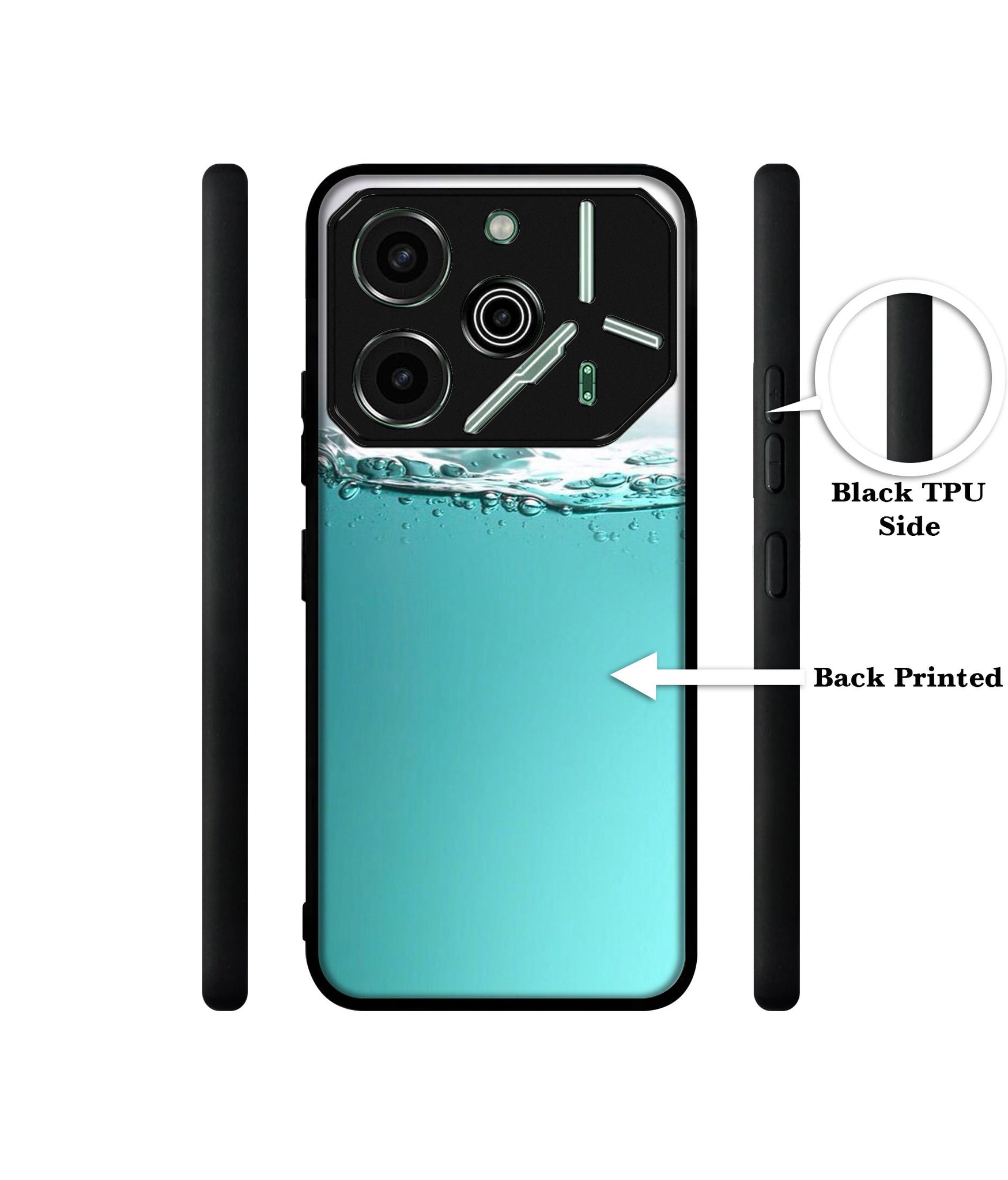 Half Fill Designer 2D Printed Back Case Cover for Tecno Pova 6 Pro 5G