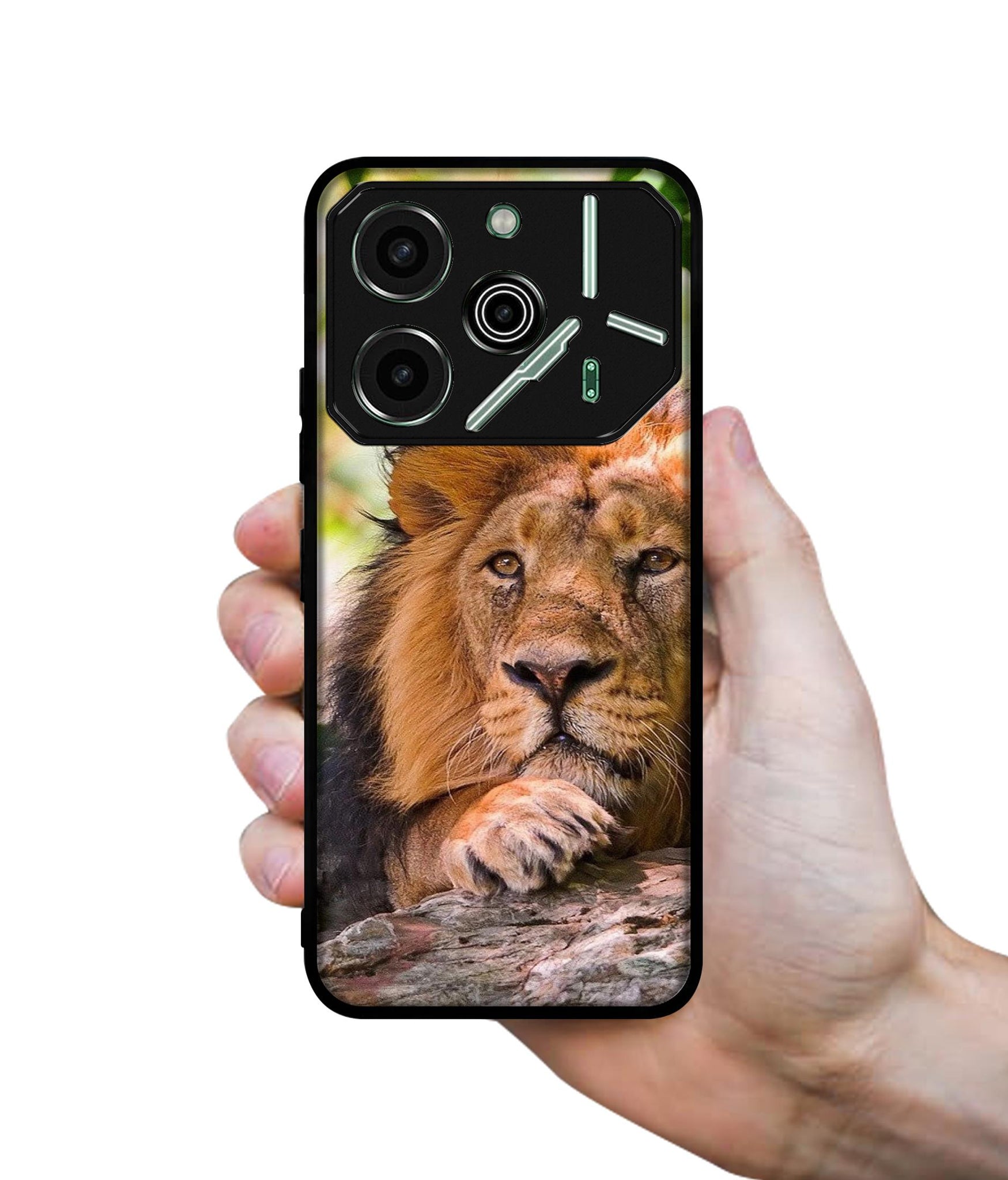 Tiger Pattern Print Designer 2D Printed Back Case Cover for Tecno Pova 6 Pro 5G