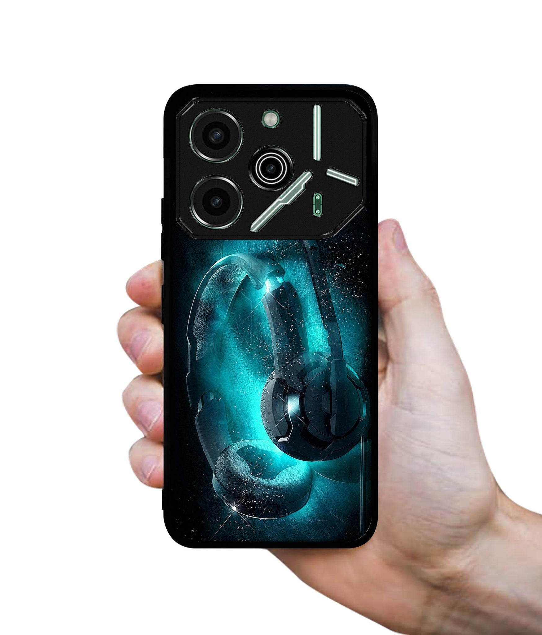 Cool Headphone Designer 2D Printed Back Case Cover for Tecno Pova 6 Pro 5G