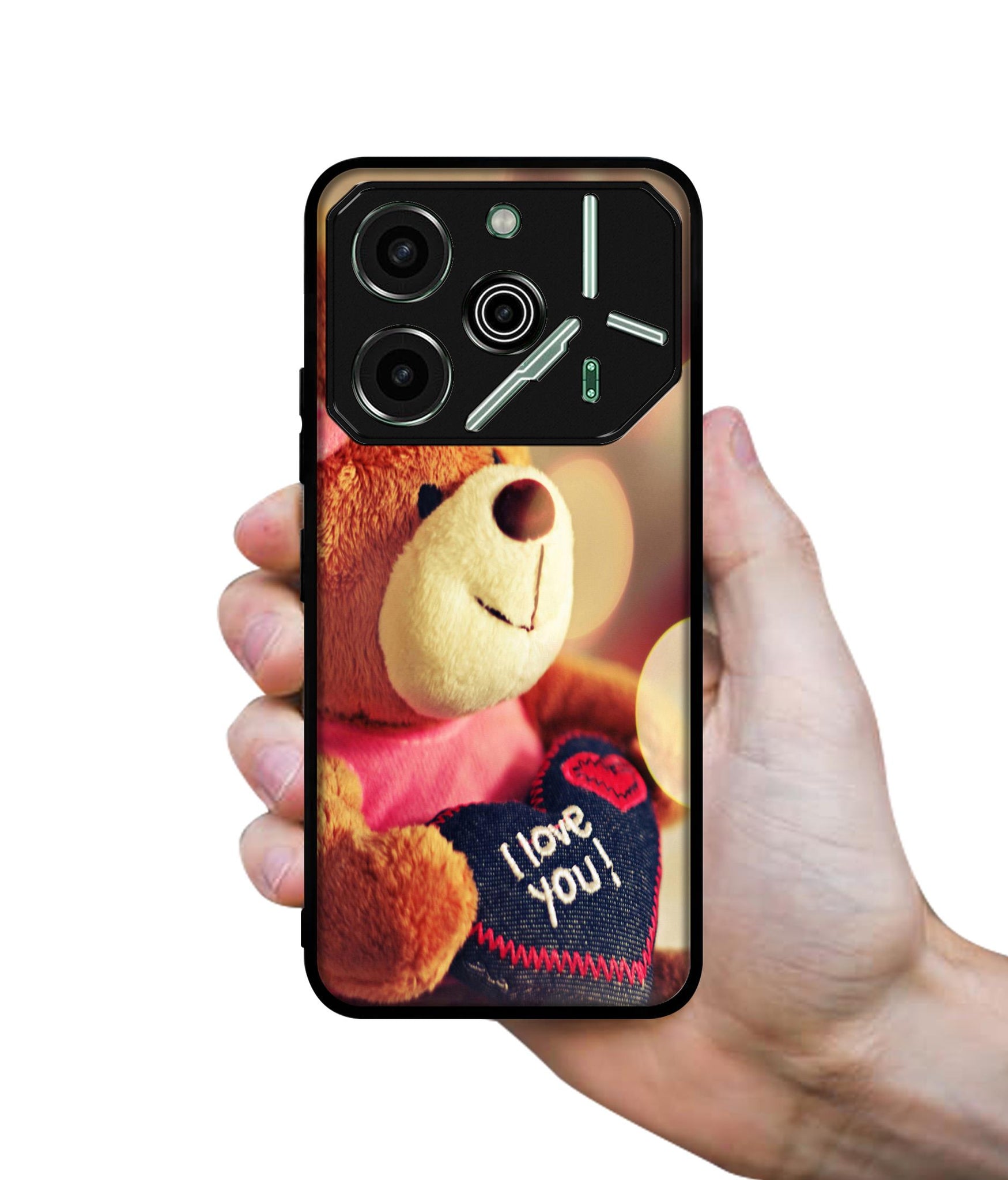 Teddy Bear Designer 2D Printed Back Case Cover for Tecno Pova 6 Pro 5G