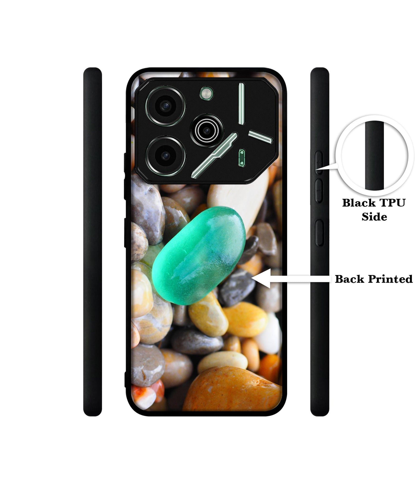 Sea Stones Designer 2D Printed Back Case Cover for Tecno Pova 6 Pro 5G