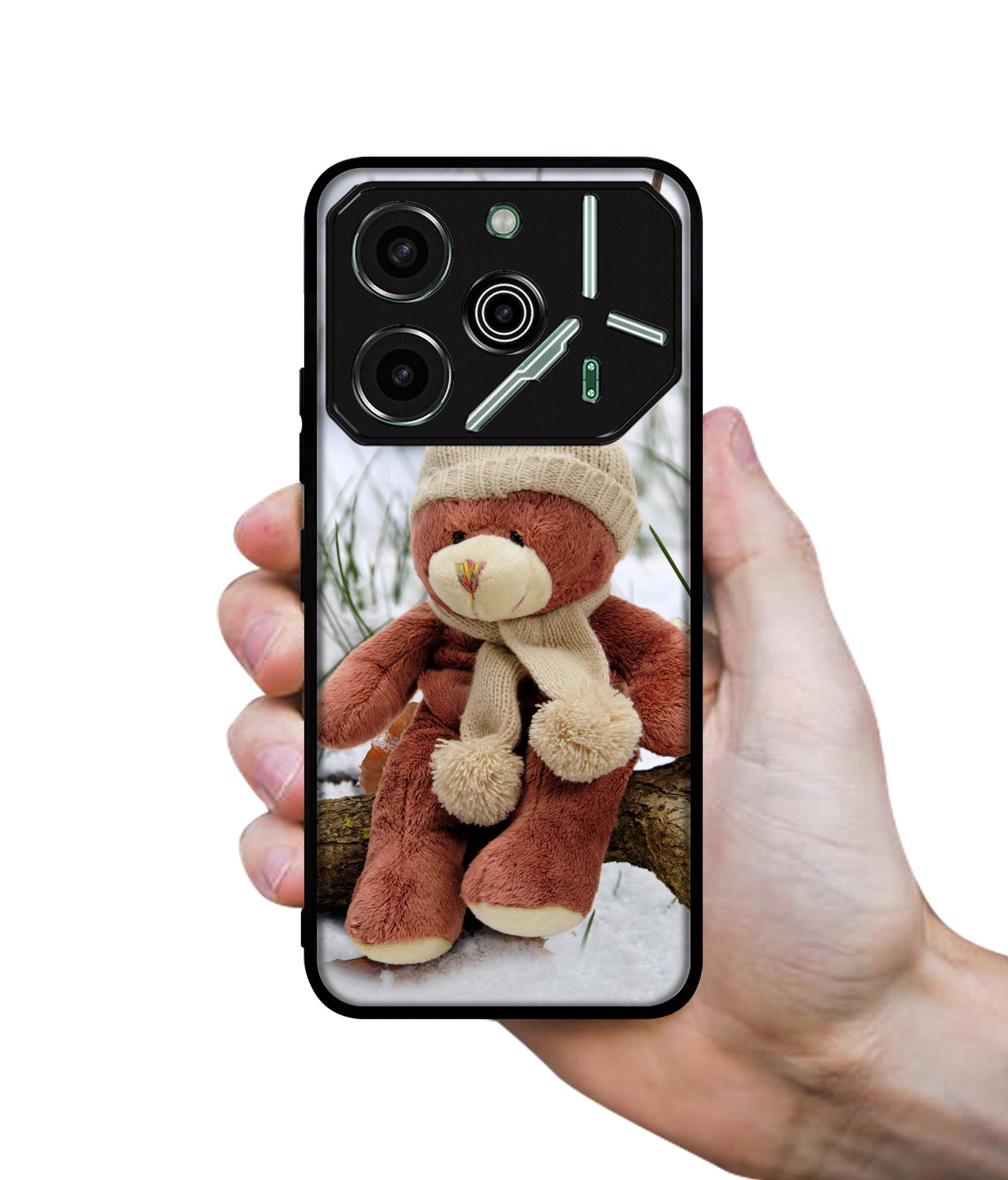 Woolen Bear Designer 2D Printed Back Case Cover for Tecno Pova 6 Pro 5G