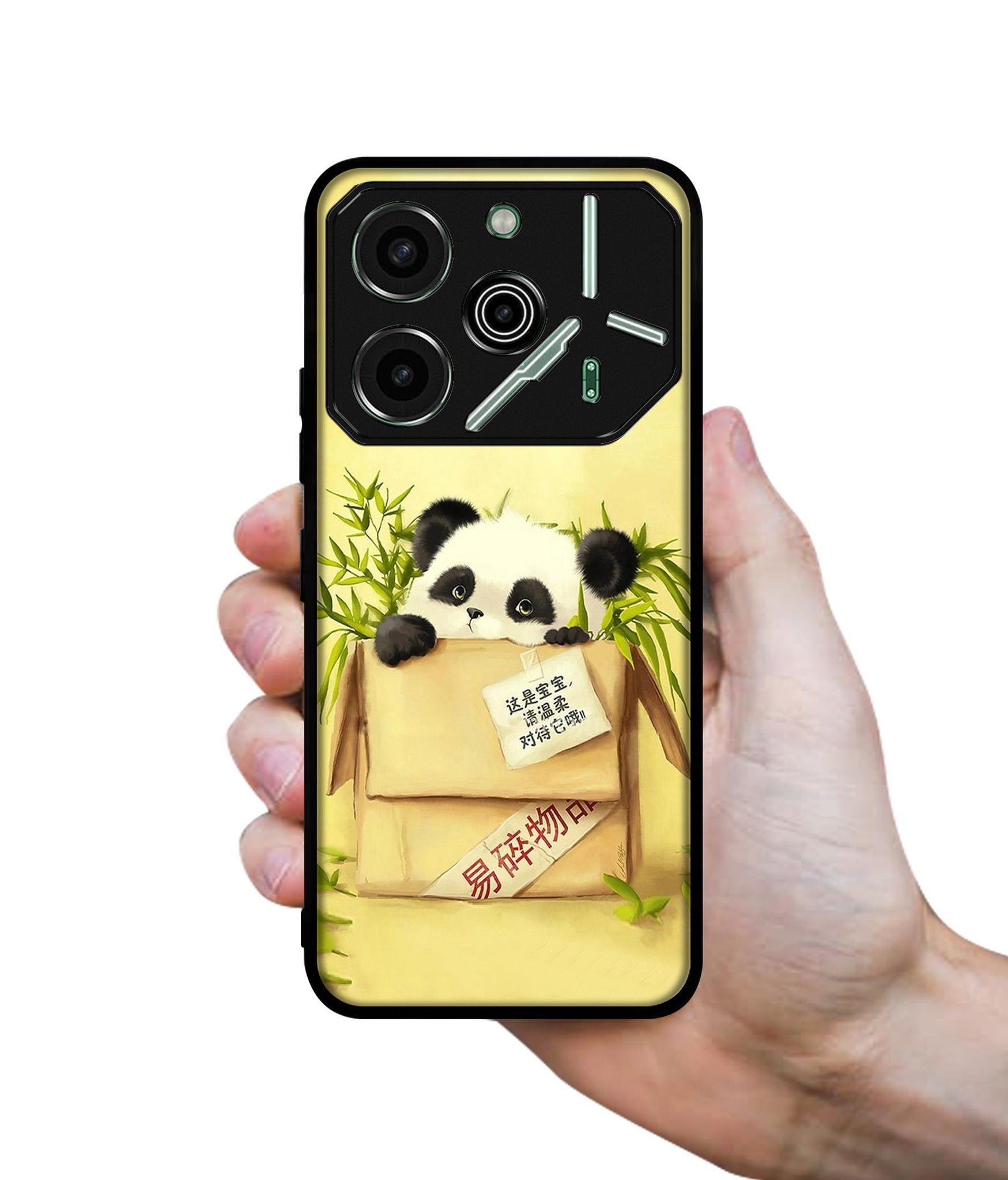 Panda In Box Designer 2D Printed Back Case Cover for Tecno Pova 6 Pro 5G