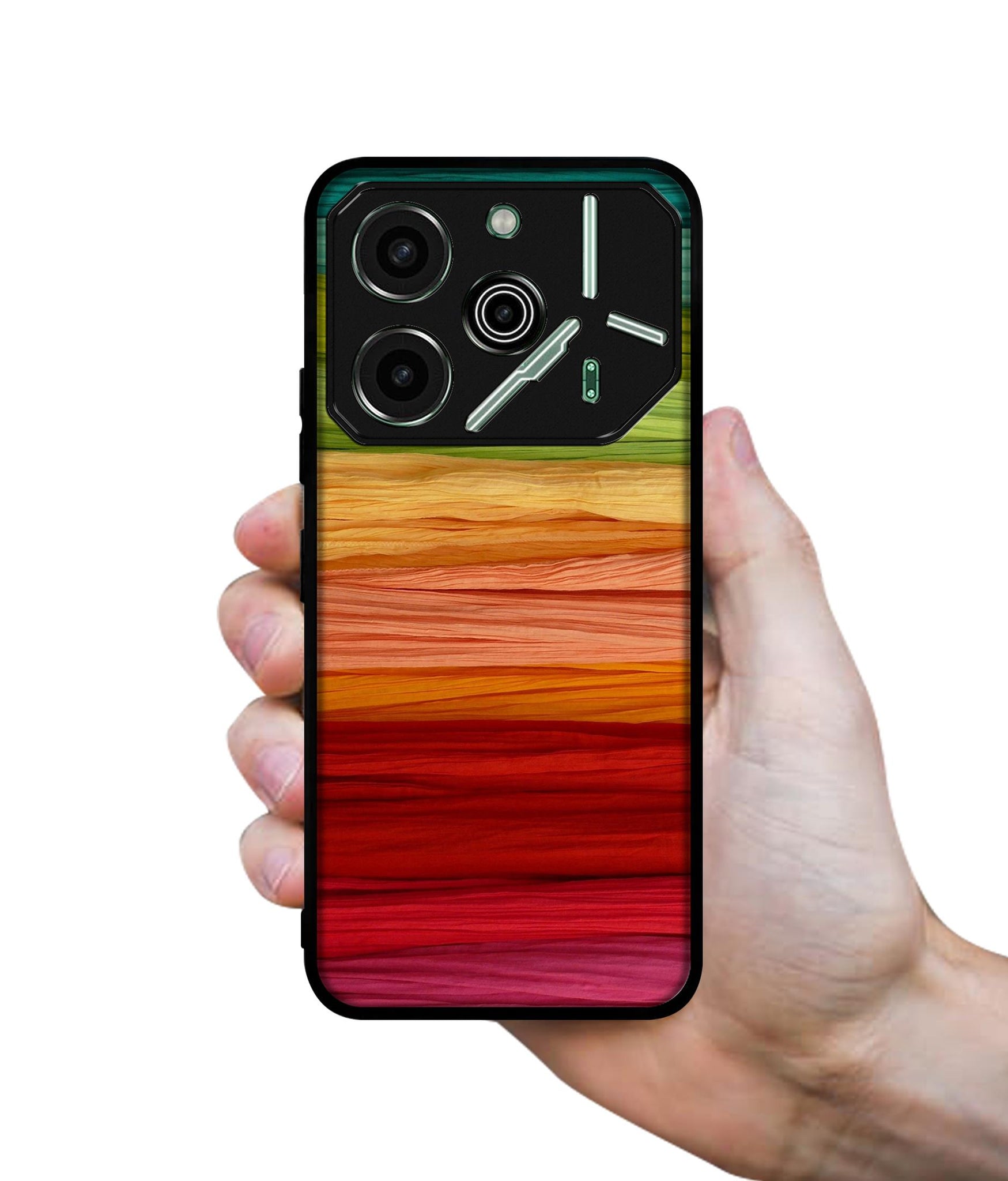 Colorful Thread Designer 2D Printed Back Case Cover for Tecno Pova 6 Pro 5G