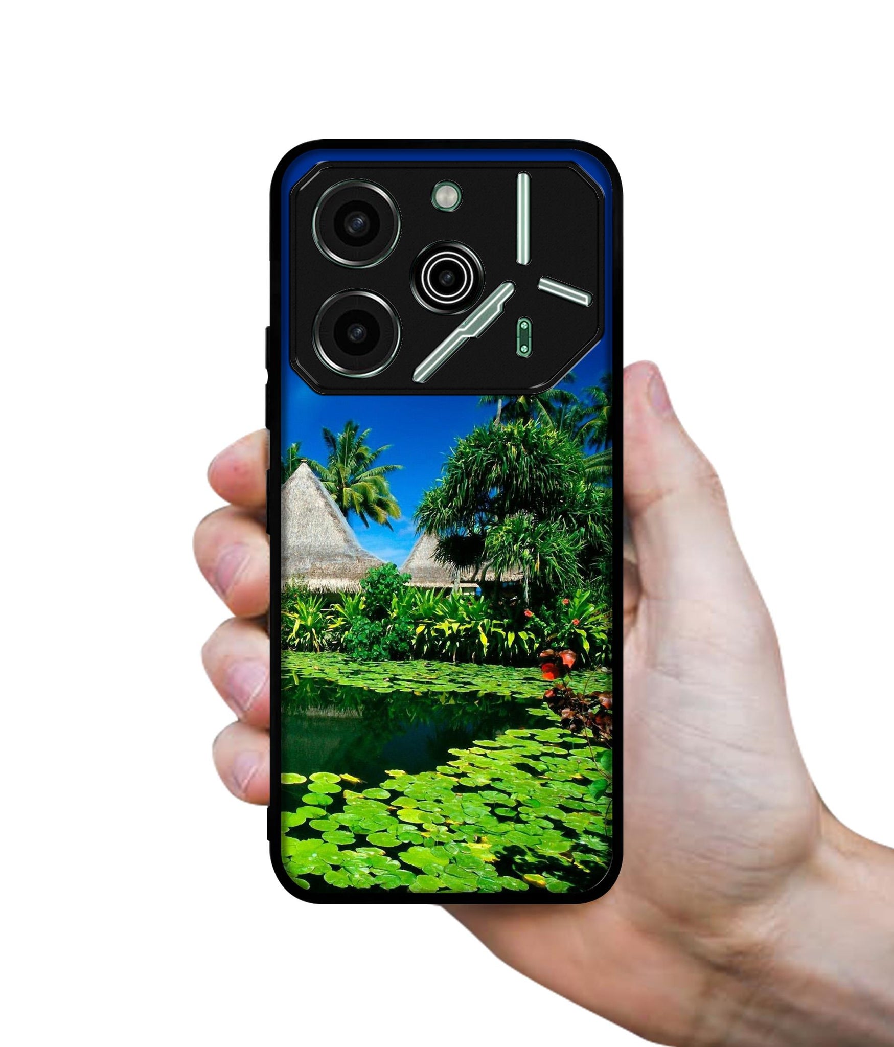 Tropics Water Designer 2D Printed Back Case Cover for Tecno Pova 6 Pro 5G