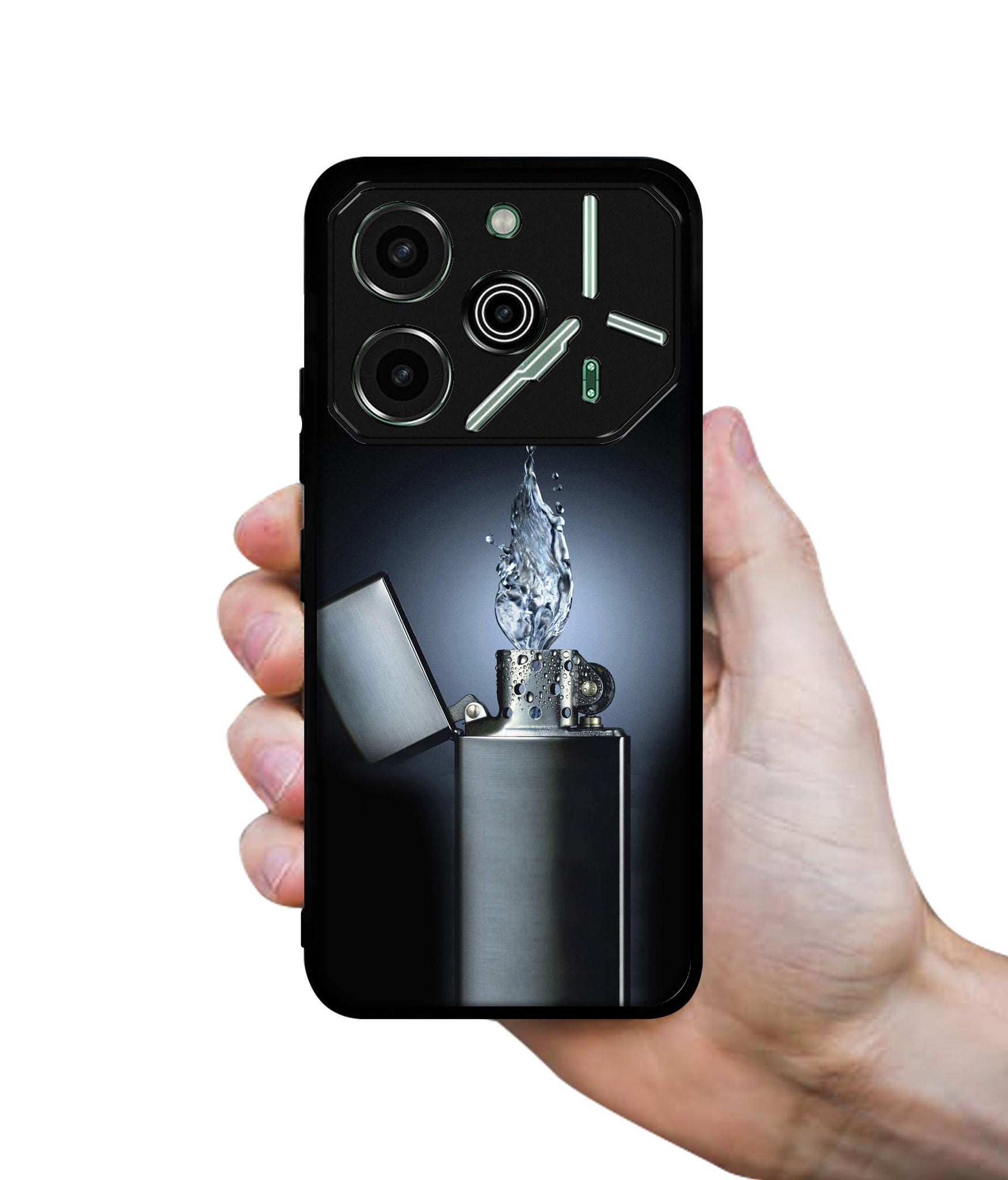 Water Lighter Designer 2D Printed Back Case Cover for Tecno Pova 6 Pro 5G