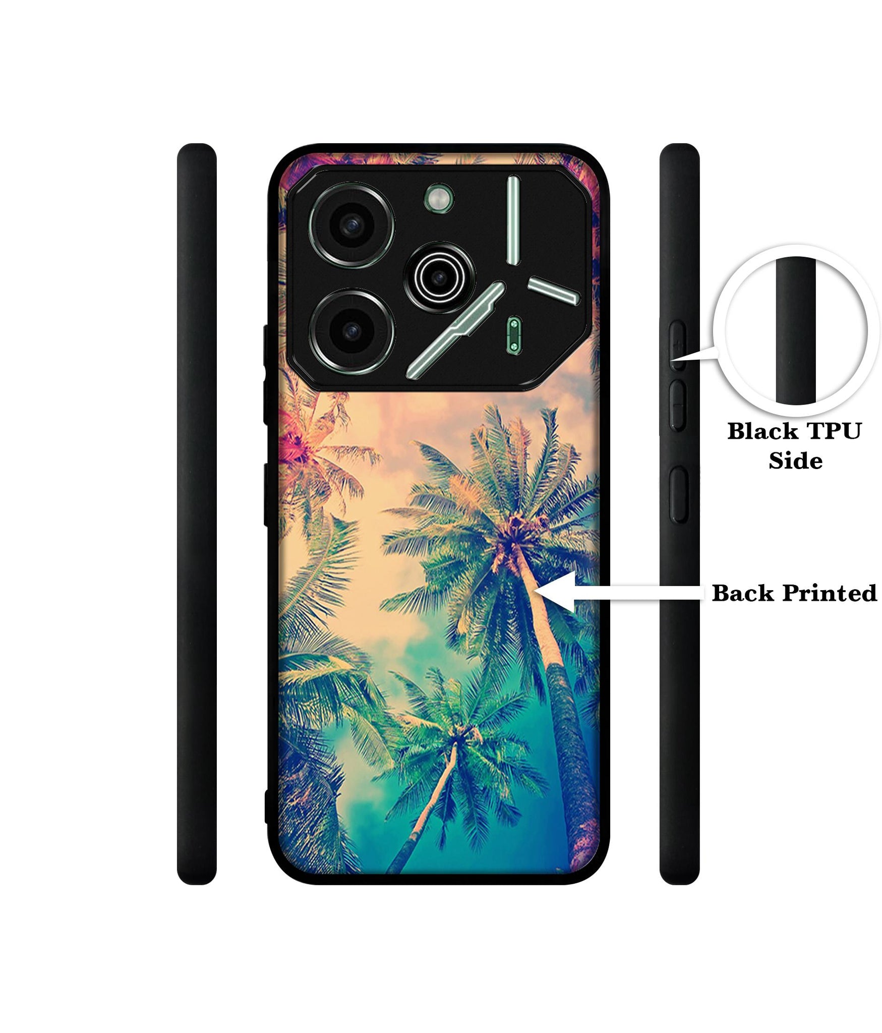 Trees Designer 2D Printed Back Case Cover for Tecno Pova 6 Pro 5G