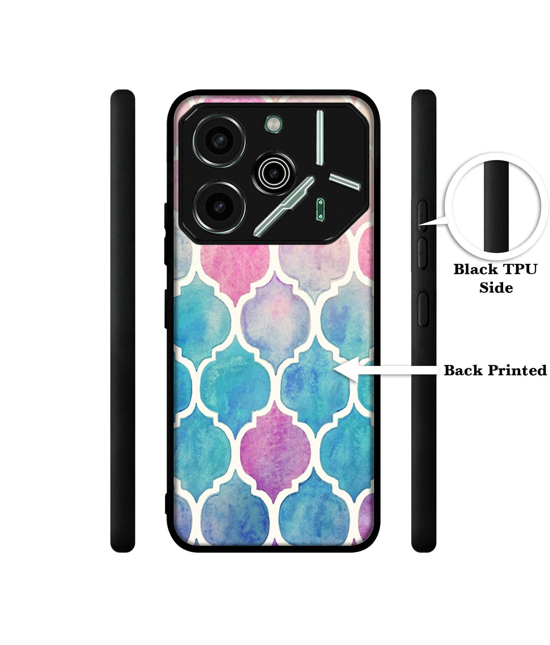 Patterns Art Designer 2D Printed Back Case Cover for Tecno Pova 6 Pro 5G