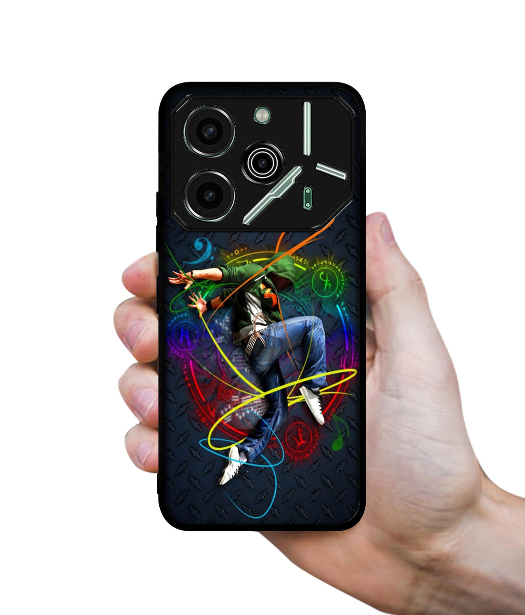 Boy With Music Designer 2D Printed Back Case Cover for Tecno Pova 6 Pro 5G