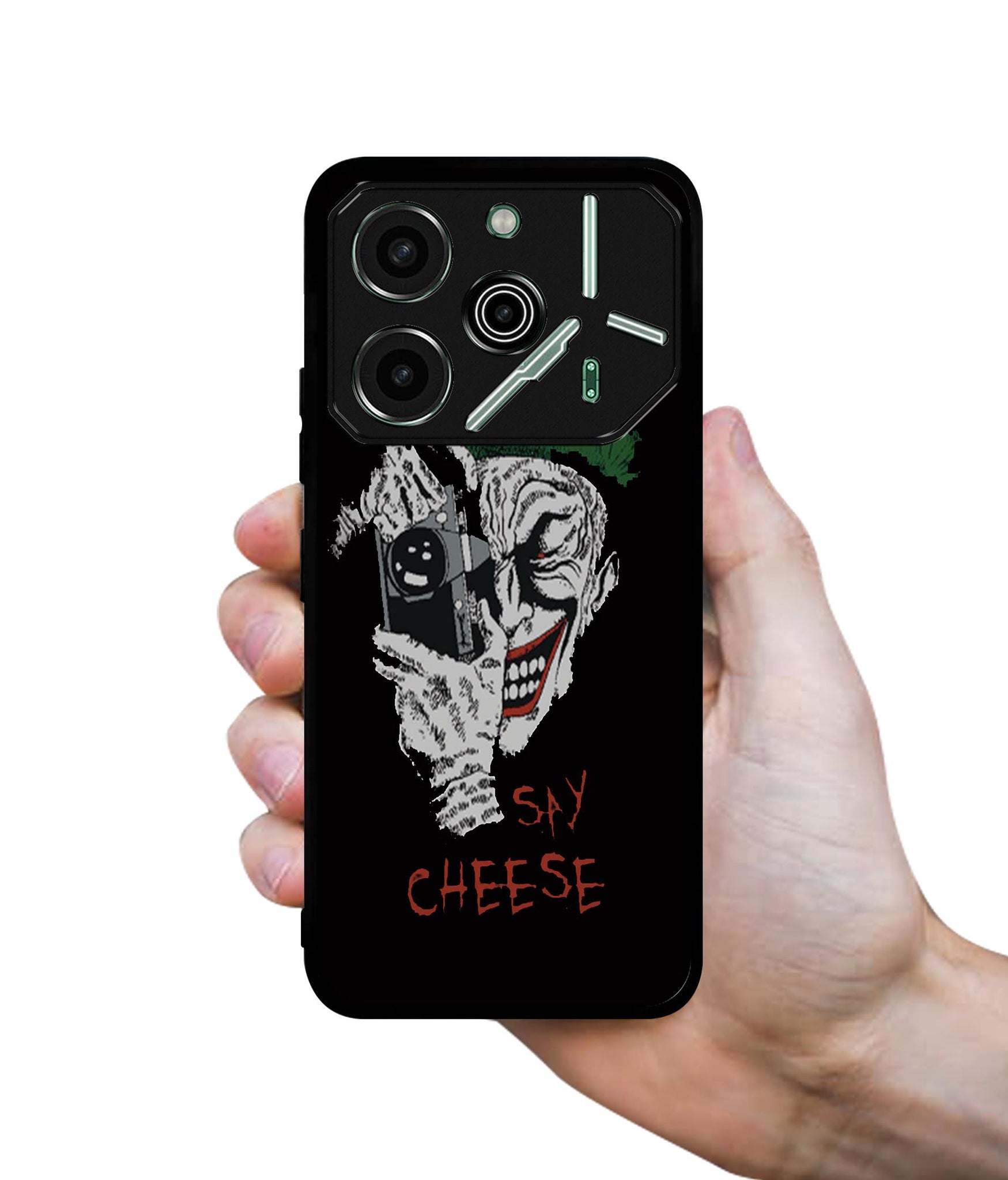 Joker Say Cheese Designer 2D Printed Back Case Cover for Tecno Pova 6 Pro 5G