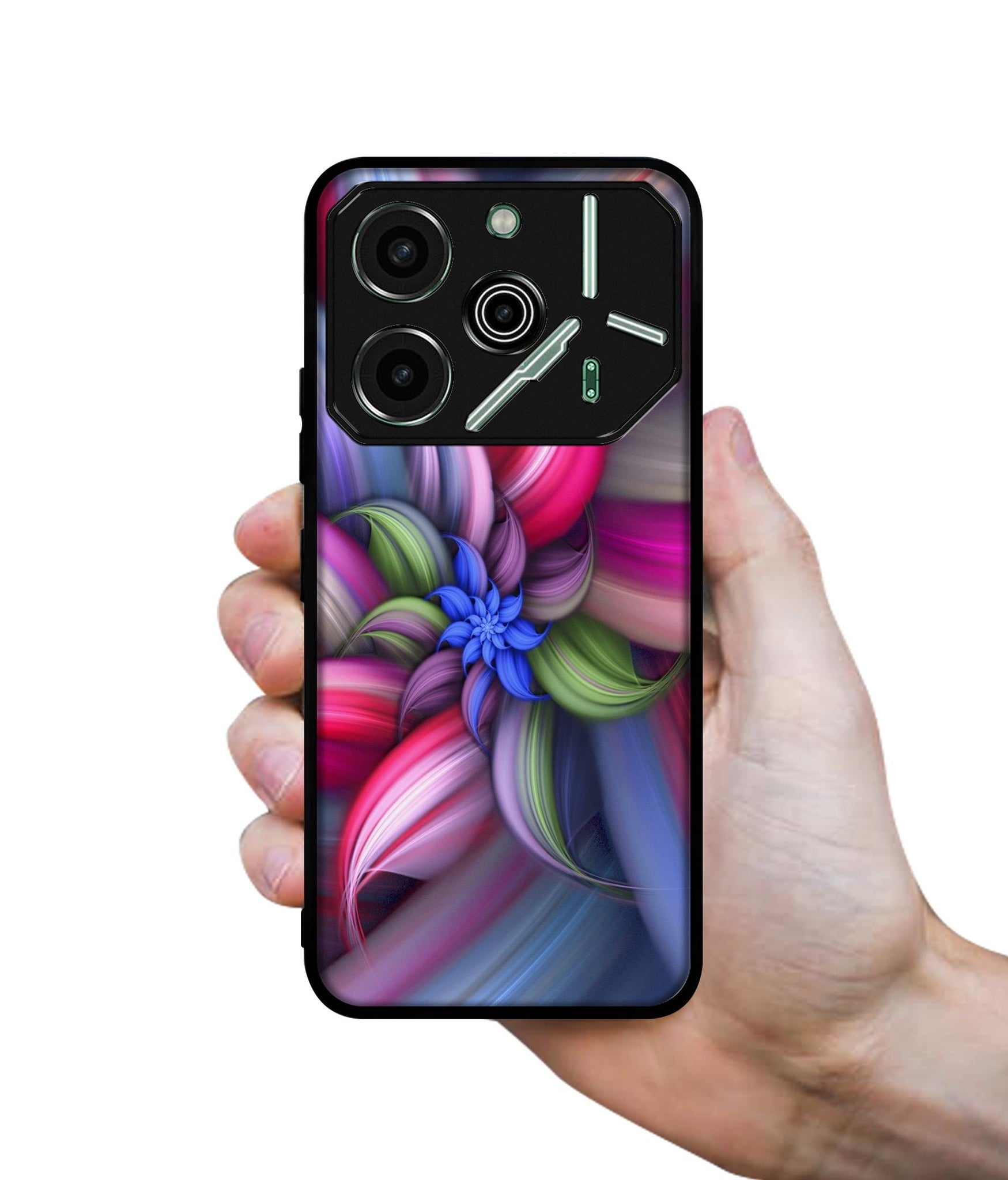 Colorful Flower Designer 2D Printed Back Case Cover for Tecno Pova 6 Pro 5G