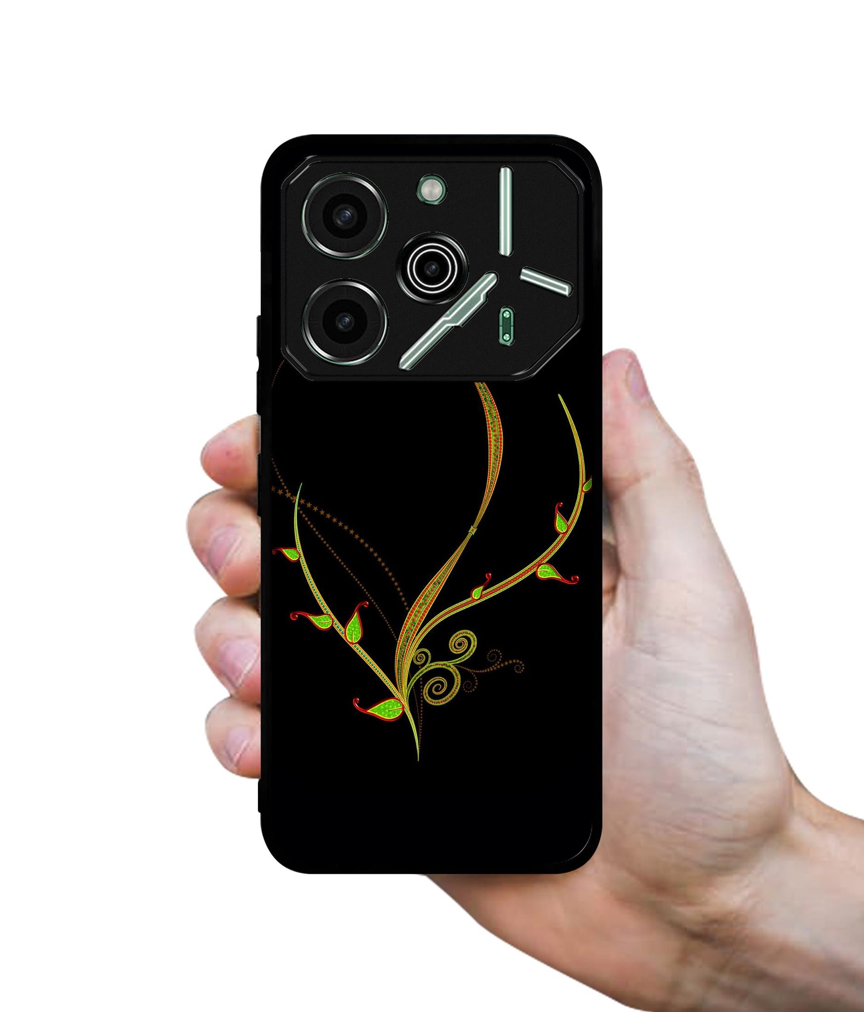 Yellow Pattern Designer 2D Printed Back Case Cover for Tecno Pova 6 Pro 5G