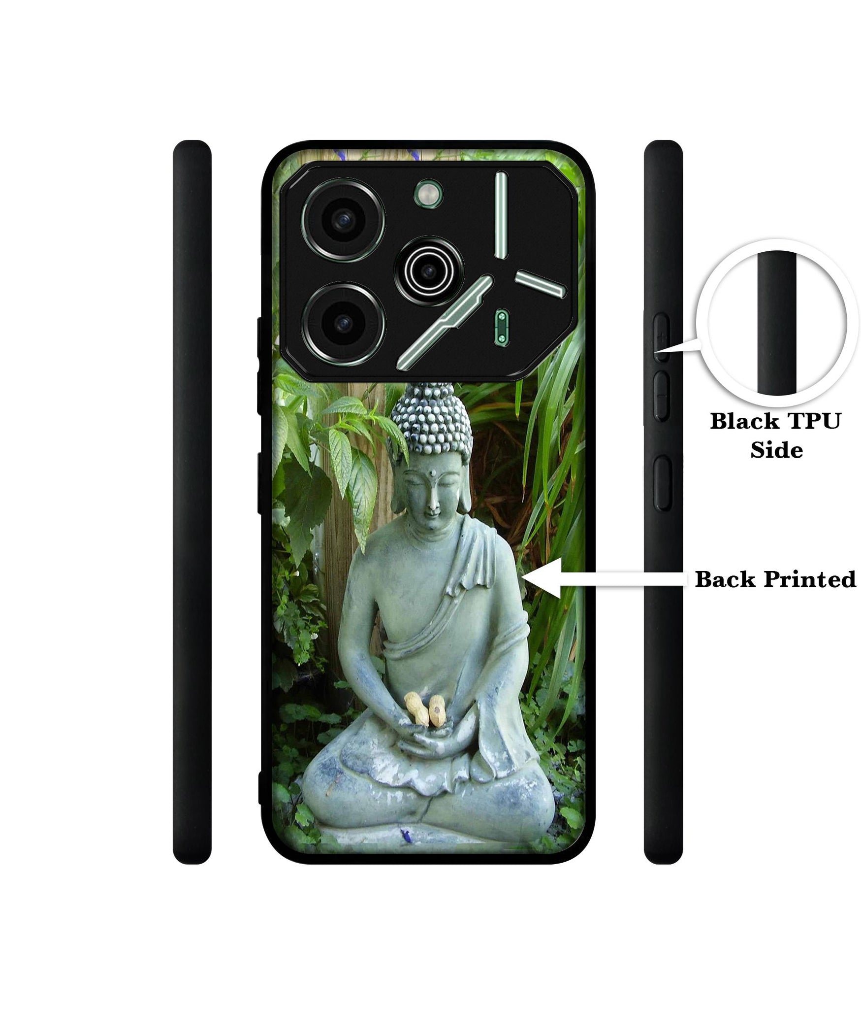Buddhism Designer 2D Printed Back Case Cover for Tecno Pova 6 Pro 5G