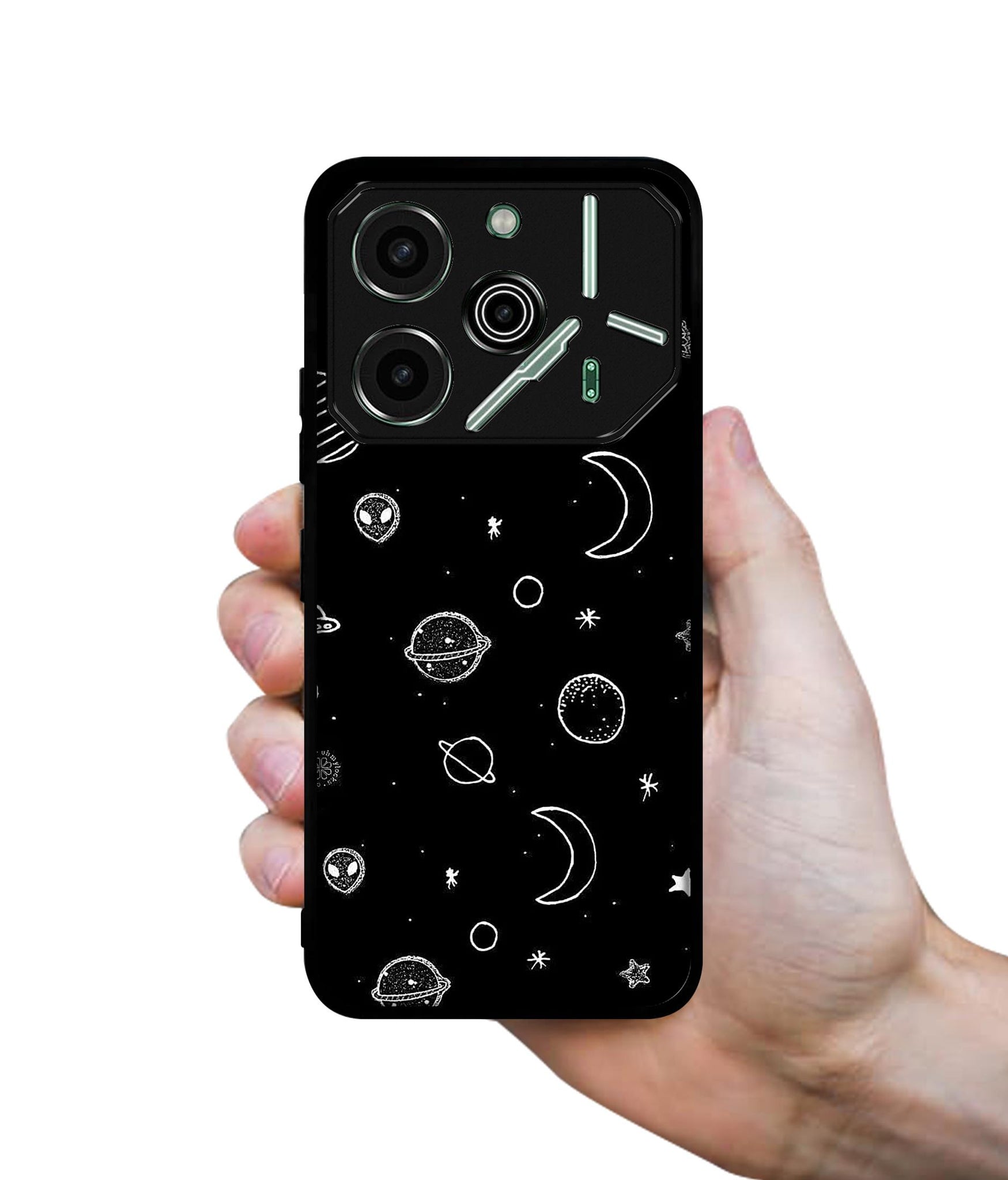 Space Stars Universe Designer 2D Printed Back Case Cover for Tecno Pova 6 Pro 5G