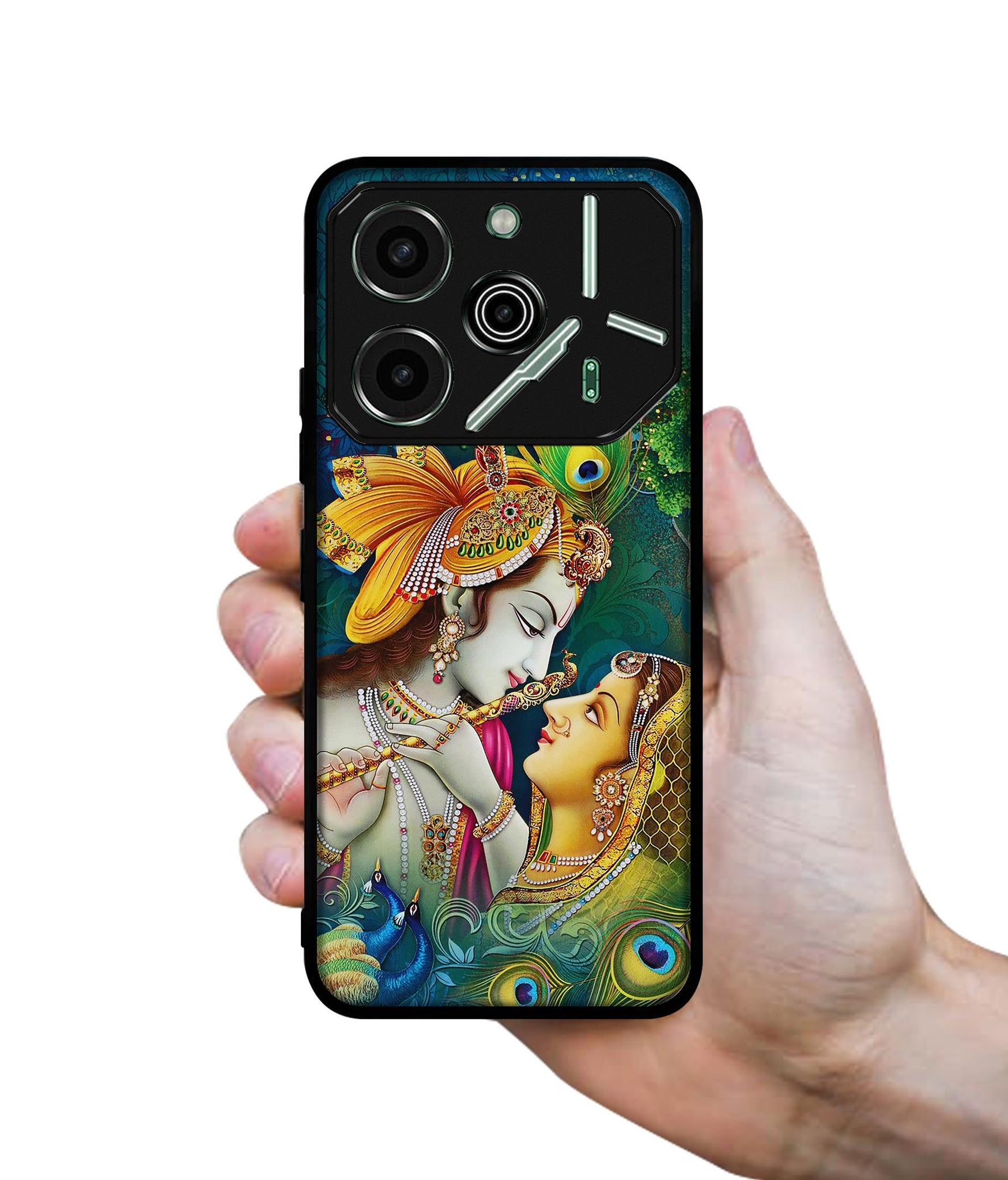 Radha Kishan Love Designer 2D Printed Back Case Cover for Tecno Pova 6 Pro 5G
