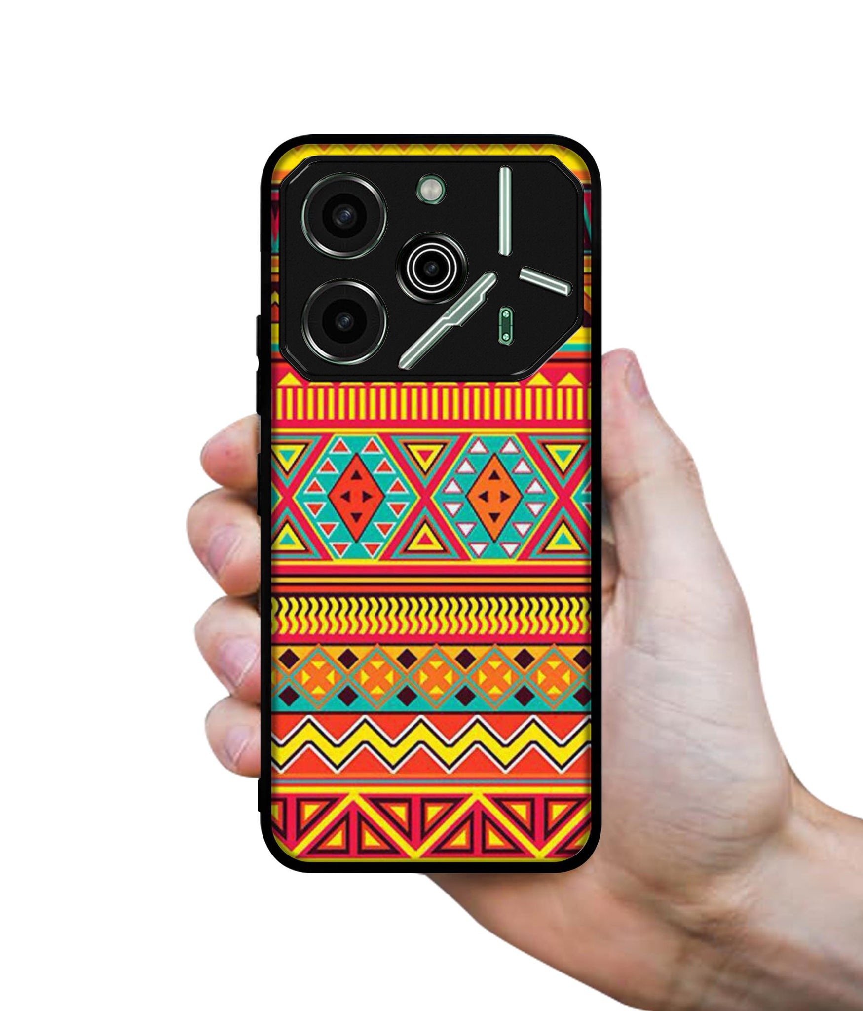 Artistic Rangoli Designer 2D Printed Back Case Cover for Tecno Pova 6 Pro 5G