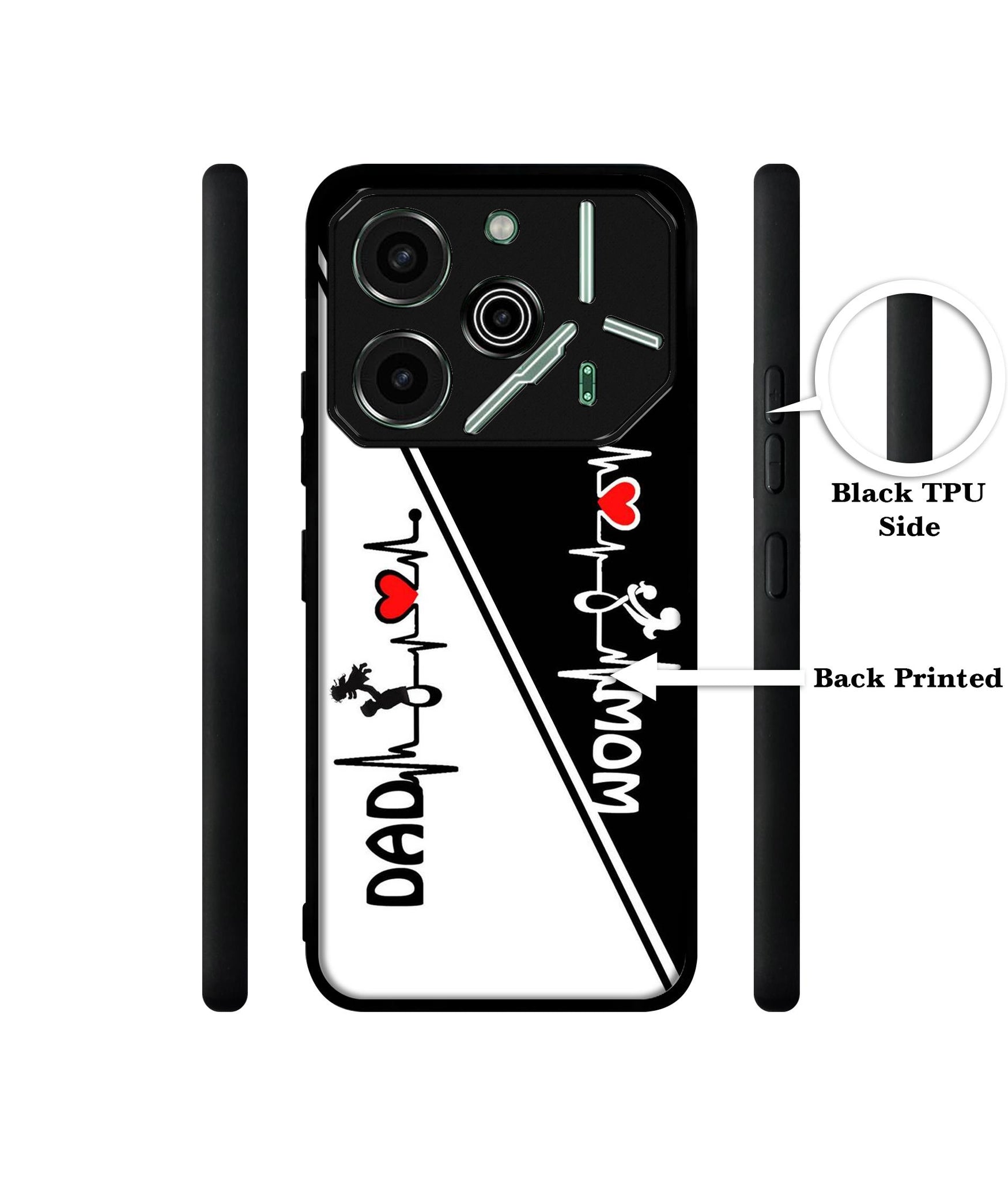 Mom and Dad Lover Designer 2D Printed Back Case Cover for Tecno Pova 6 Pro 5G