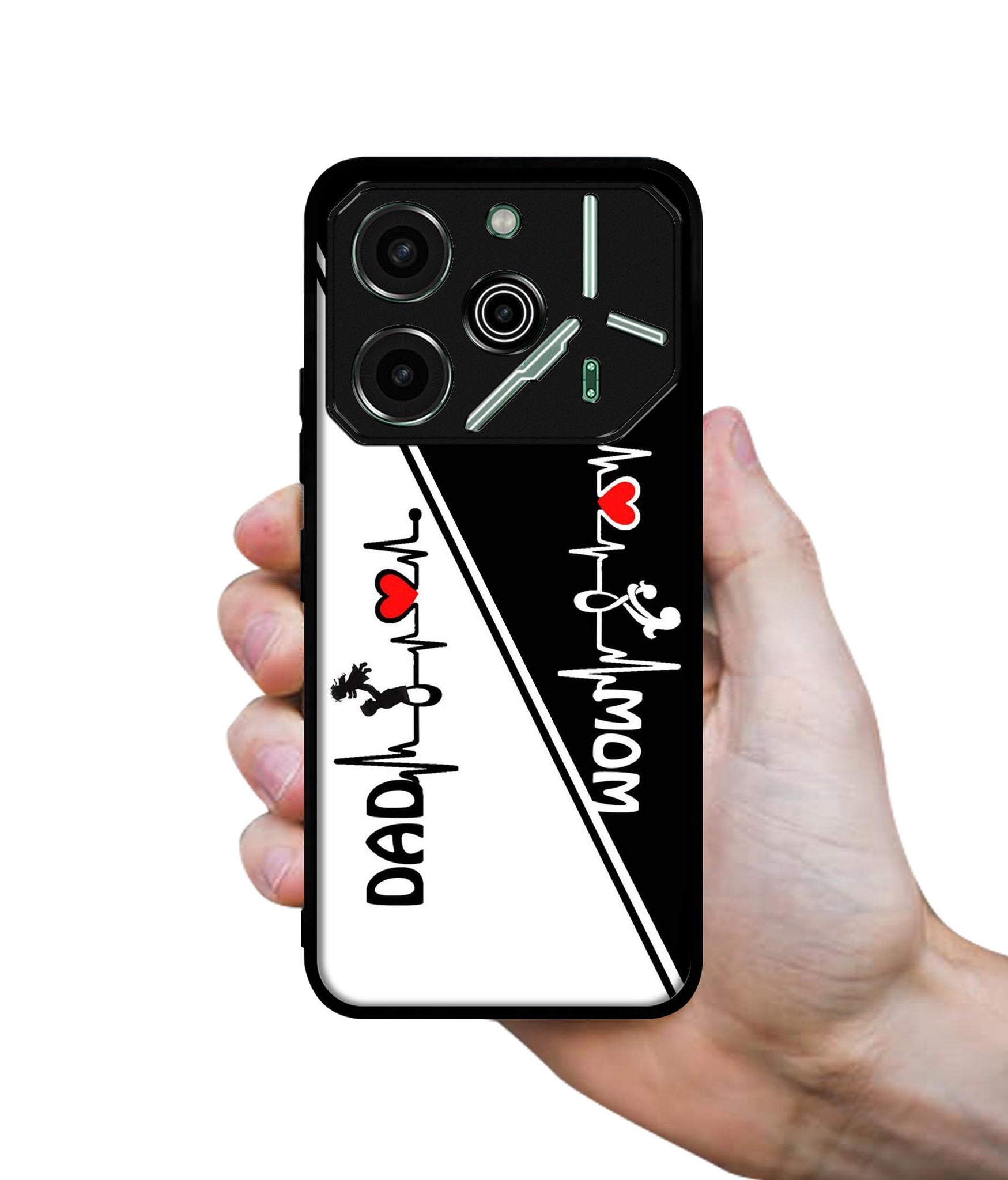 Mom and Dad Lover Designer 2D Printed Back Case Cover for Tecno Pova 6 Pro 5G
