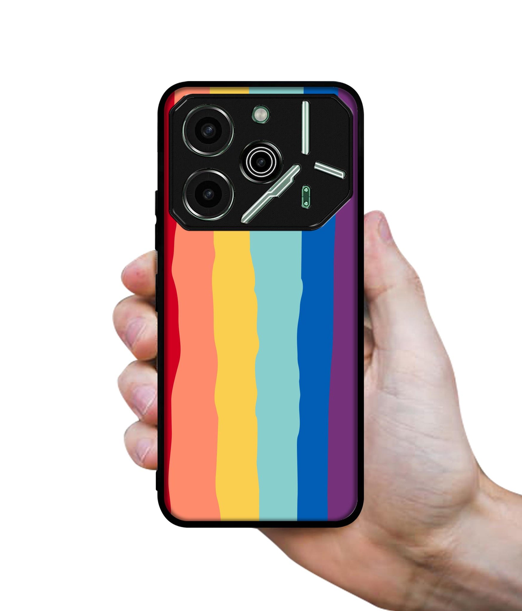 Rainbow Designer 2D Printed Back Case Cover for Tecno Pova 6 Pro 5G