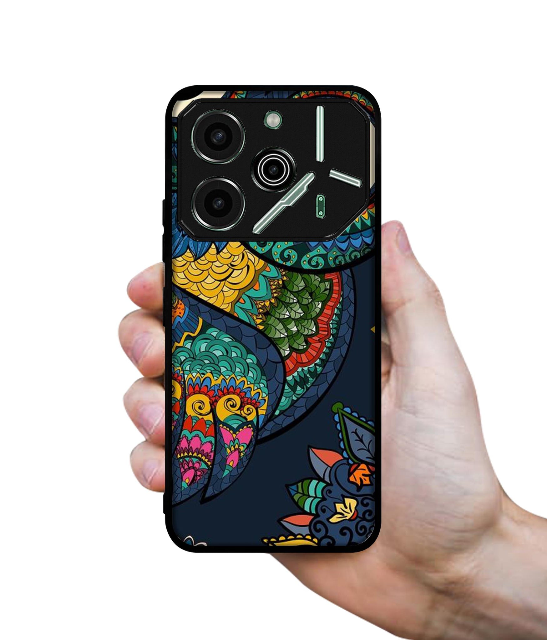 Owl Illustration Designer 2D Printed Back Case Cover for Tecno Pova 6 Pro 5G